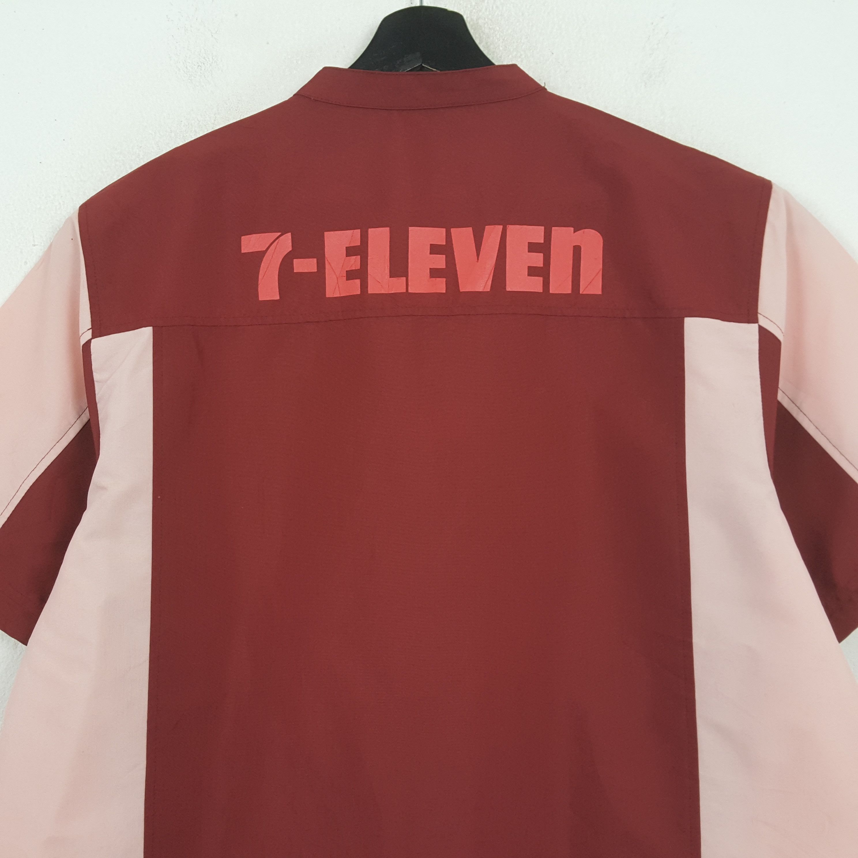 Vintage 7 Eleven Workwear Uniform Shirt Jacket RR15 Size US L / EU 52-54 / 3 - 2 Thumbnail