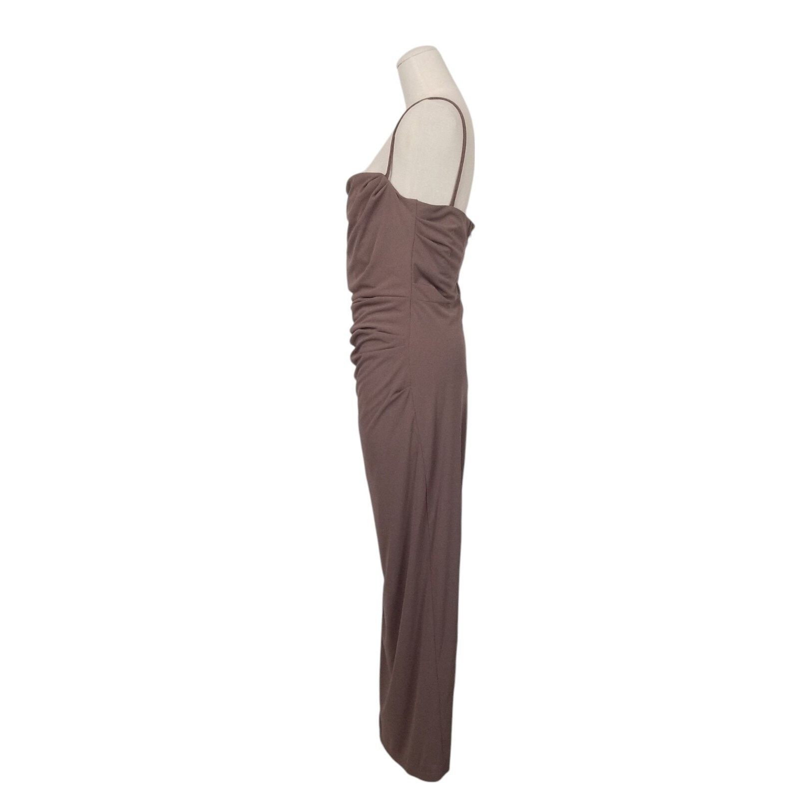 Zara Zara Draped Knit Dress Mocha Brown Sz Medium Size M / US 6-8 / IT 42-44 - 3 Thumbnail