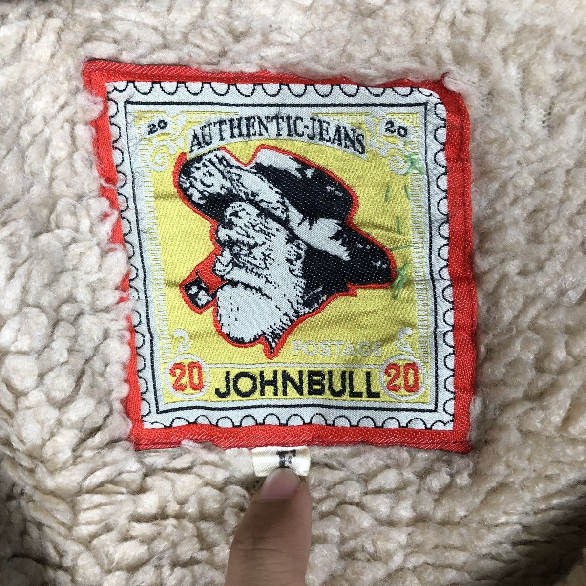 Johnbull 🔥VINTAGE BIKER SHEARLING JACKET DOUBLE COLLAR JOHN BULL Size US M / EU 48-50 / 2 - 19 Thumbnail