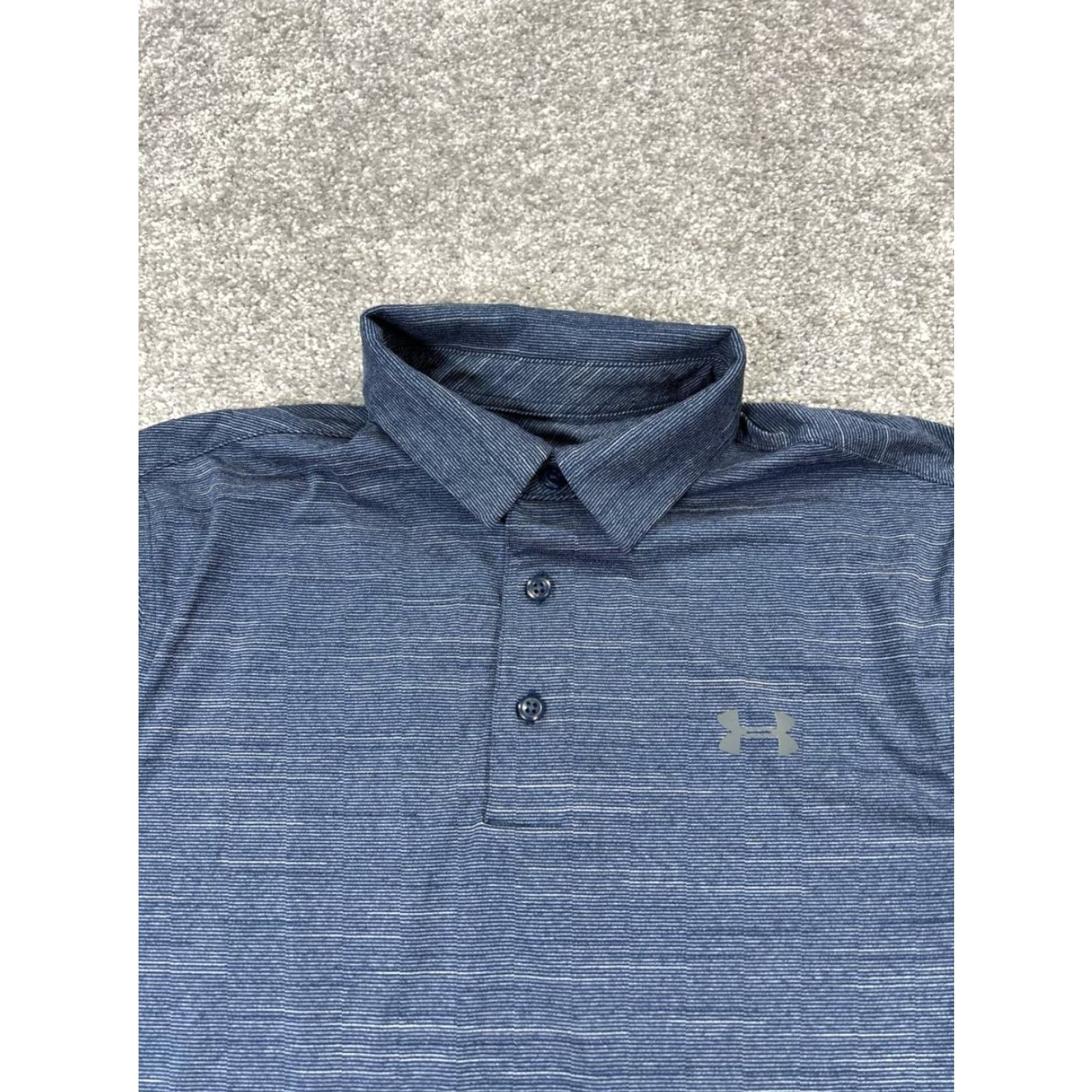 Under Armour Under Armour Polo Shirt Mens Small Blue HeatGear Golf Shirt Mens S Blue Polo Under Armour HeatGear Golf Mens Short Sleeve Breathable Polo Shirt Size US S / EU 44-46 / 1 - 2 Thumbnail