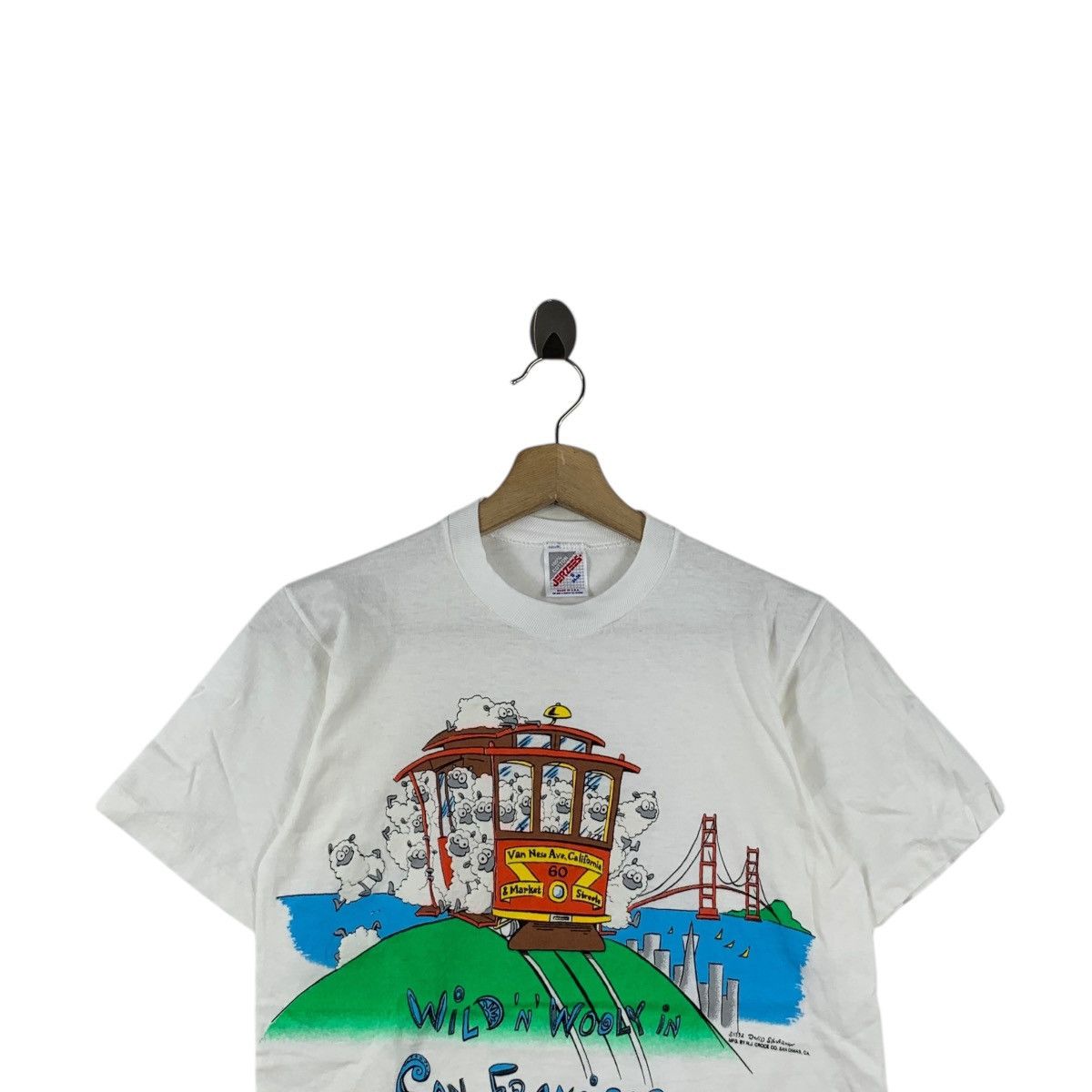 Vintage Vintage 1992 DAVID SILVERMAN Wild N Wooly Cartoon Tee Shirt Size US S / EU 44-46 / 1 - 2 Thumbnail