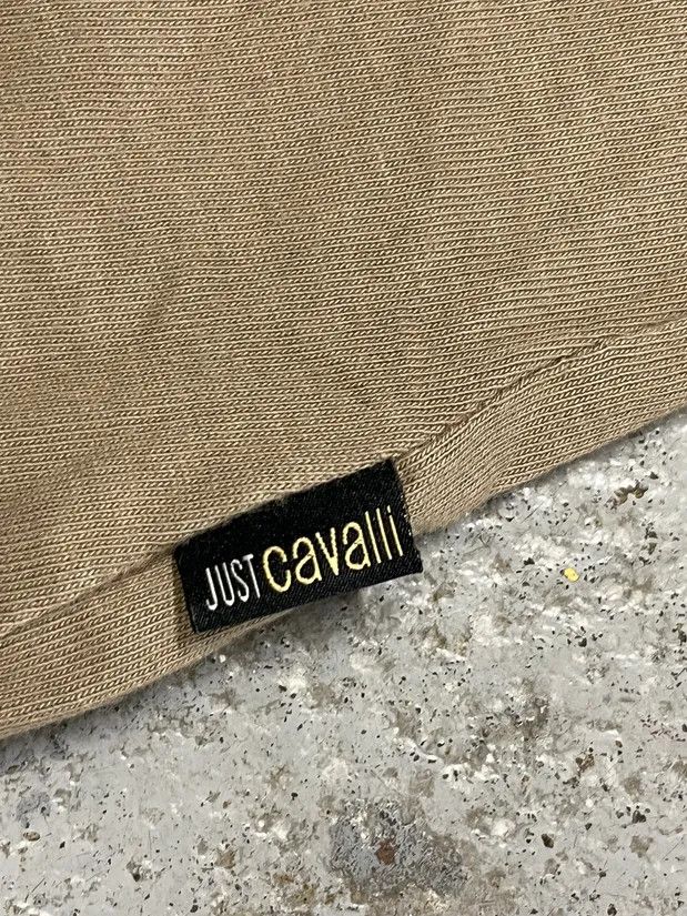 Roberto Cavalli SS2006 Cavalli Army Reinforced Beige Polo Size XS / US 0-2 / IT 36-38 - 10 Thumbnail