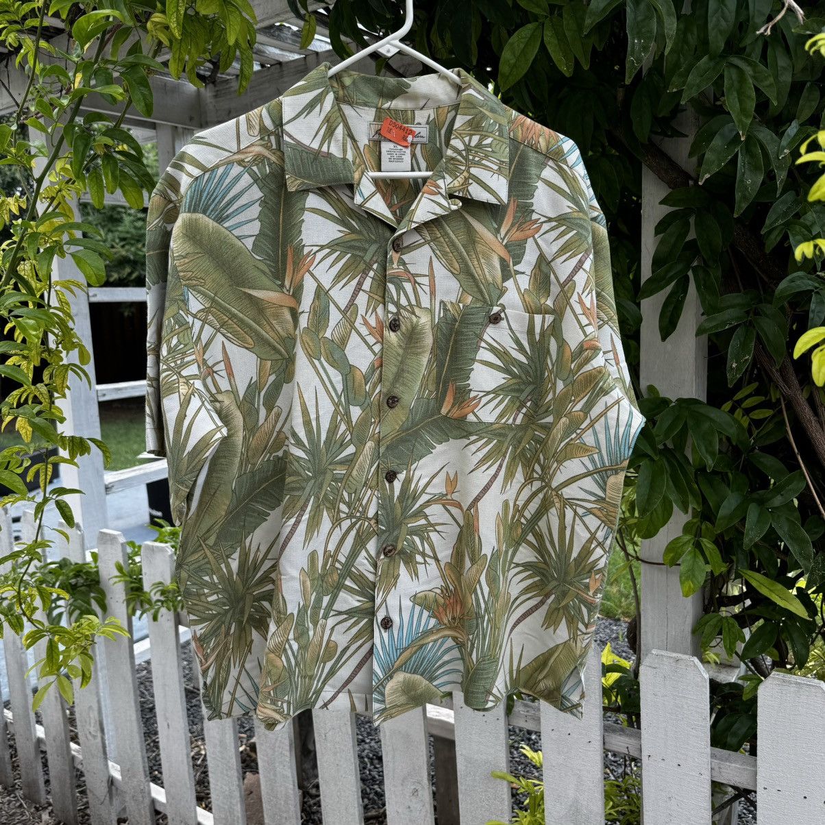 Vintage Vintage CROPPED Camp Collar Earthtones AOP Cigar Sopranos Size US XL / EU 56 / 4 - 1 Thumbnail