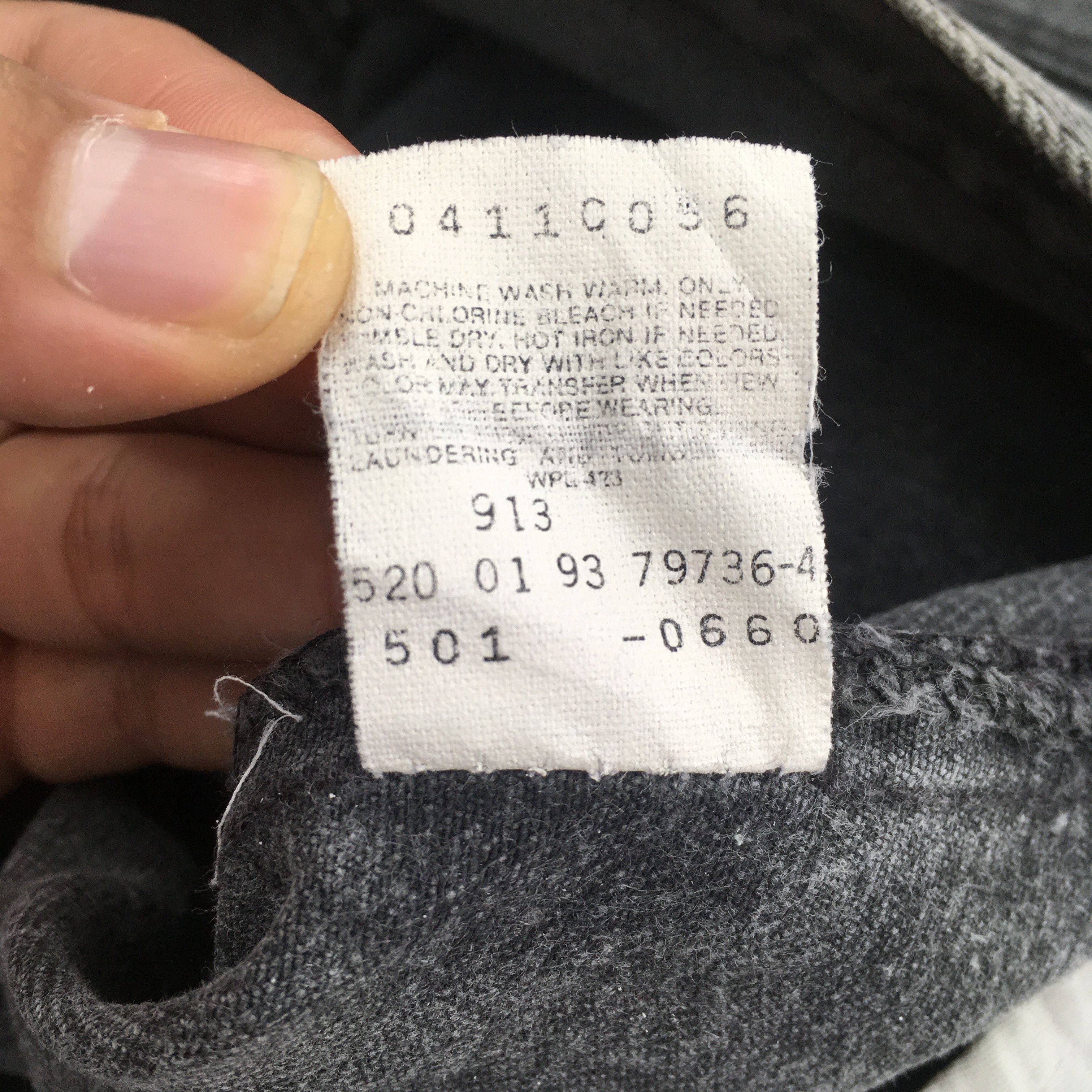 Levi's Size 29x28.5 Vintage 90s Levi's 501 Black Jeans S1051 Size US 29 - 14 Thumbnail