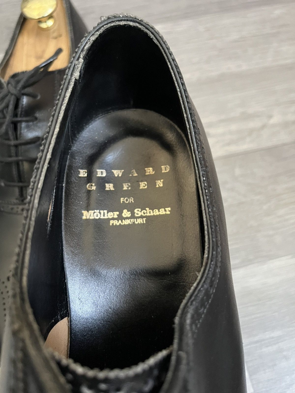 Edward Green Edward green whole cit black leather oxford shoes sz 9.5 Size US 9.5 / EU 42-43 - 11 Thumbnail