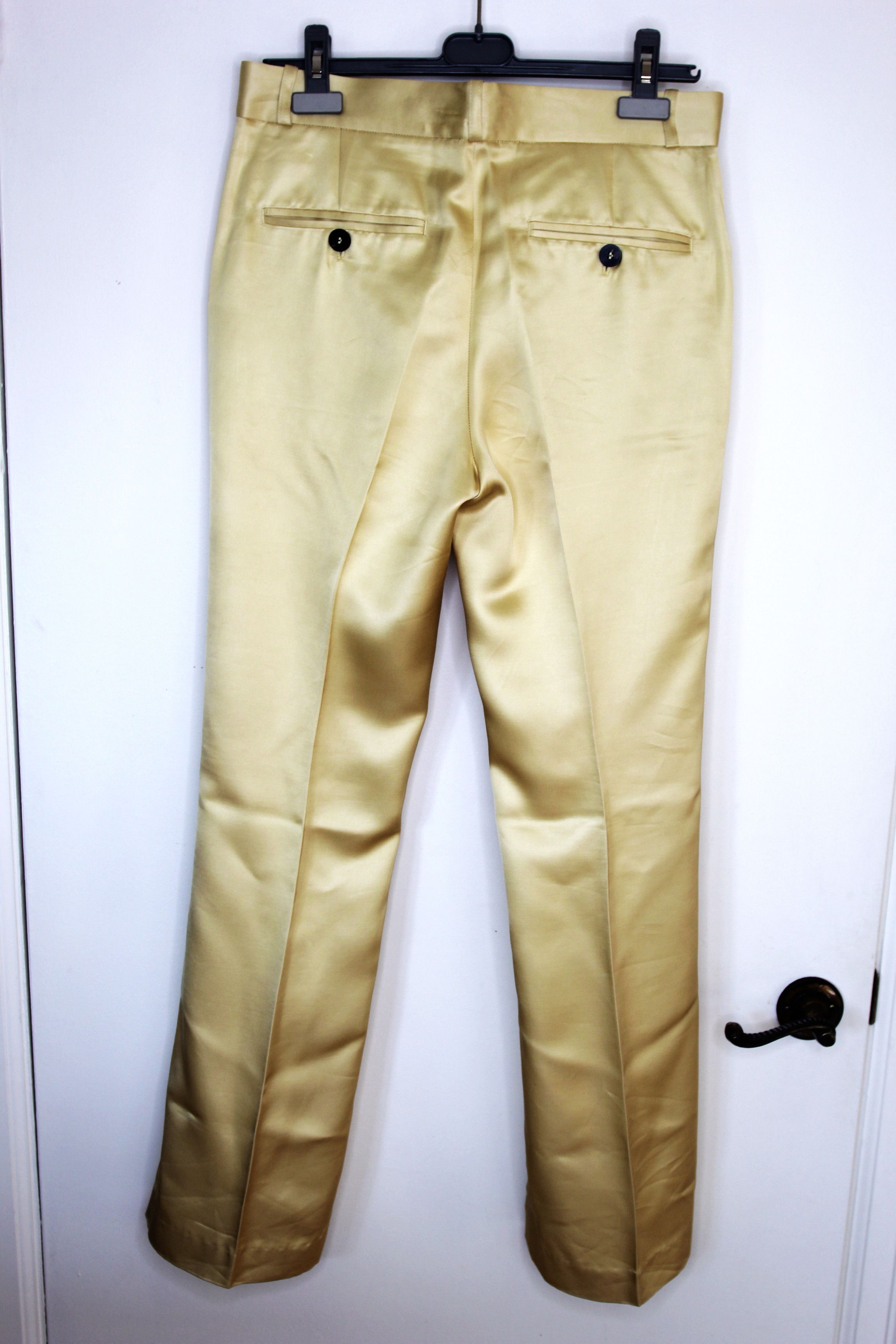 Ernest W. Baker BNWT SS24 ERNEST W. BAKER FLARE PANTS GOLD M Size US 32 / EU 48 - 3 Thumbnail