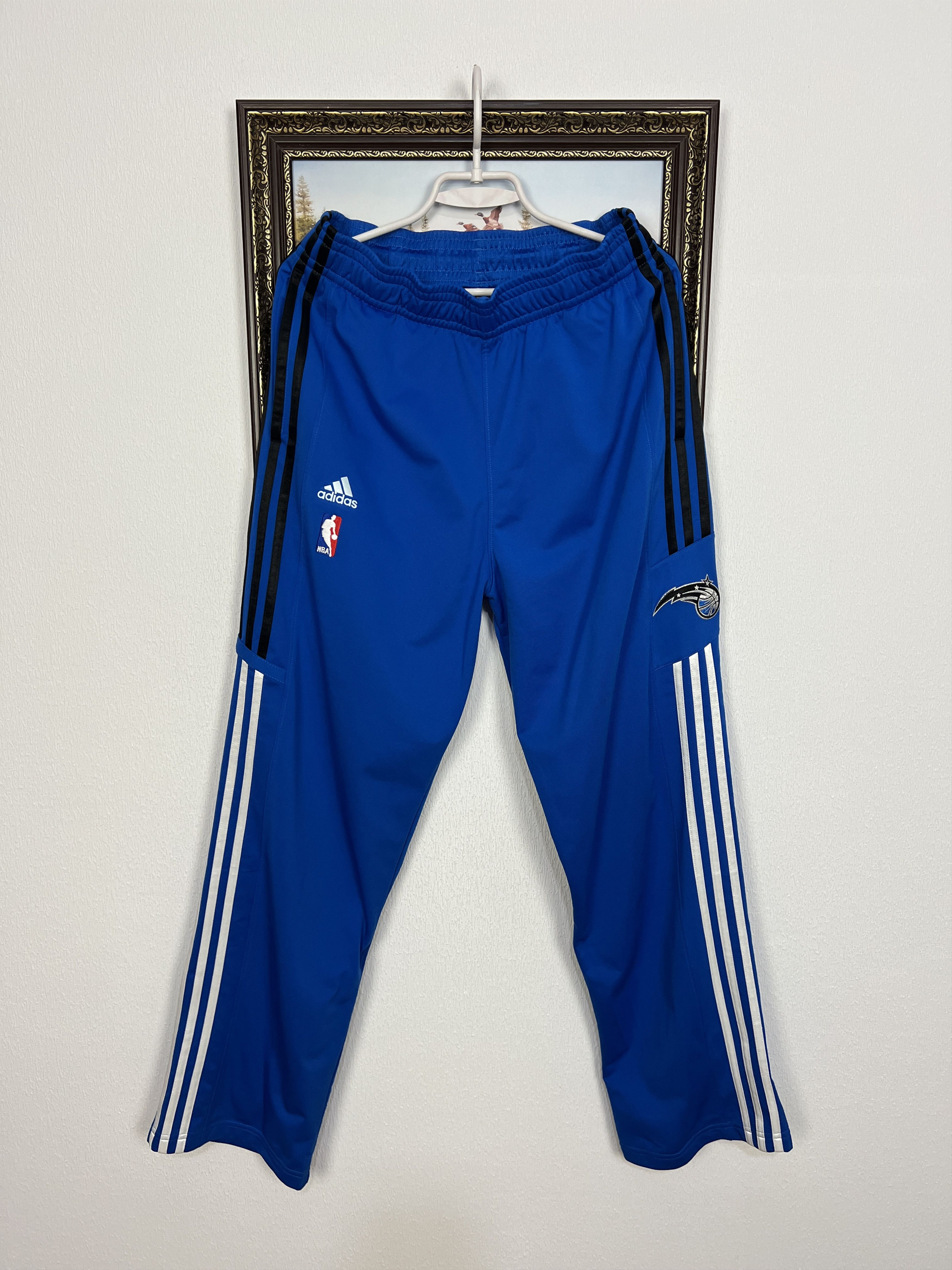 Adidas Orlando Magic Blue Pants NBA Sweatpants Warm Up Shooting Size US 32 / EU 48 - 1 Thumbnail