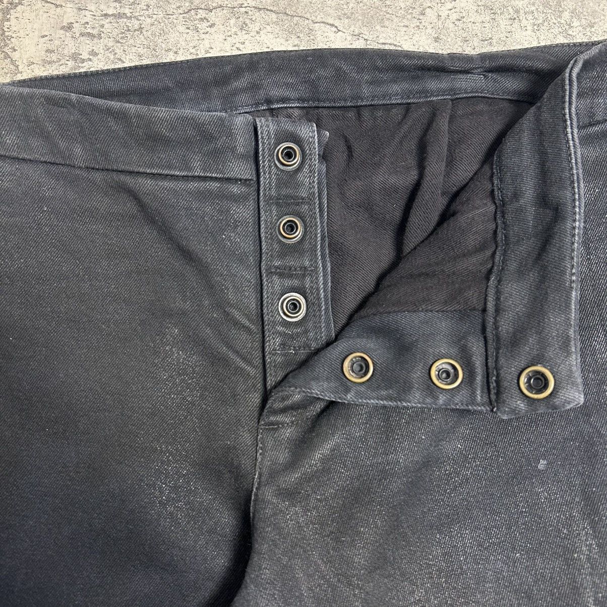 S/STERE Vintage Rare S/STERE Black coated Japan Pants Size US 31 - 6 Thumbnail