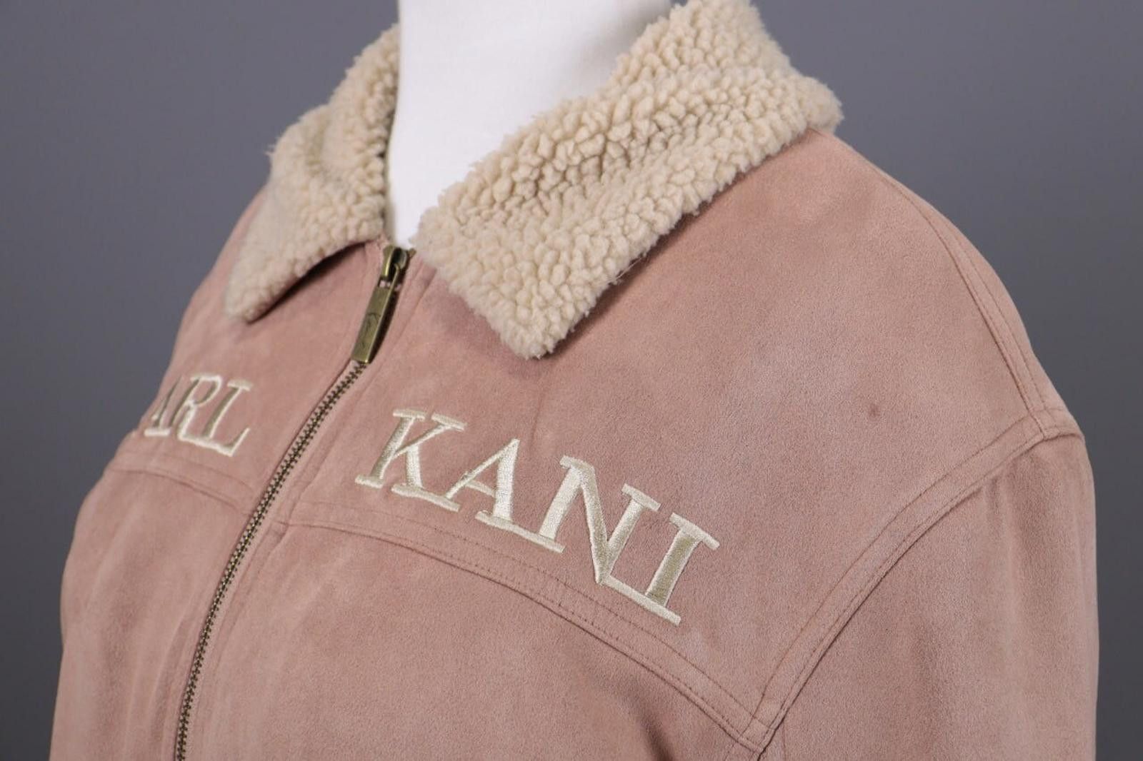 Karl Kani Karl Kani Pink Big Logo Full Zip Sherpa Jacket Size S Size S / US 4 / IT 40 - 9 Thumbnail