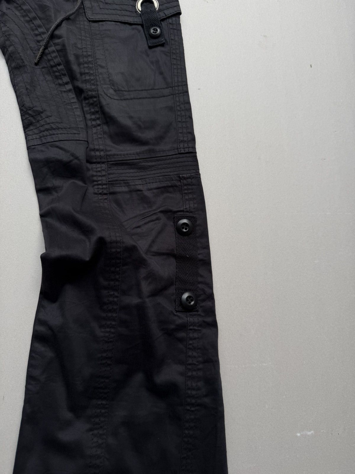 Japanese Brand Atsuro tayama lace up flare cargo pants Size US 28 / EU 44 - 4 Thumbnail