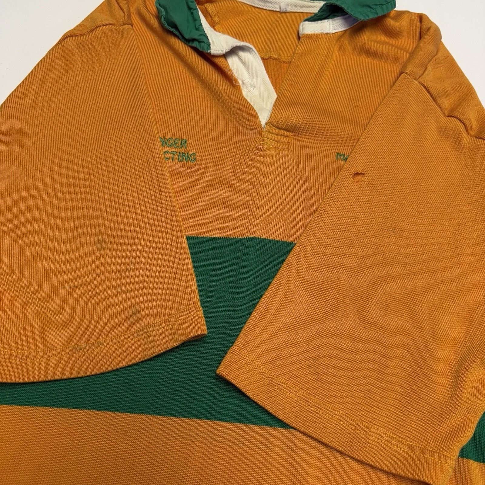 Vintage Vintage Marauders Rugby Jersey Shirt Mens Large 23x31 Orange Size US L / EU 52-54 / 3 - 4 Thumbnail