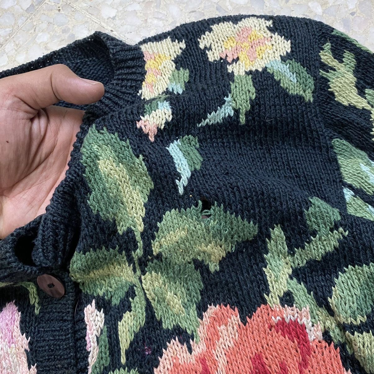 Designer × Japanese Brand Vintage floral knitwear Size L / US 10 / IT 46 - 2 Thumbnail