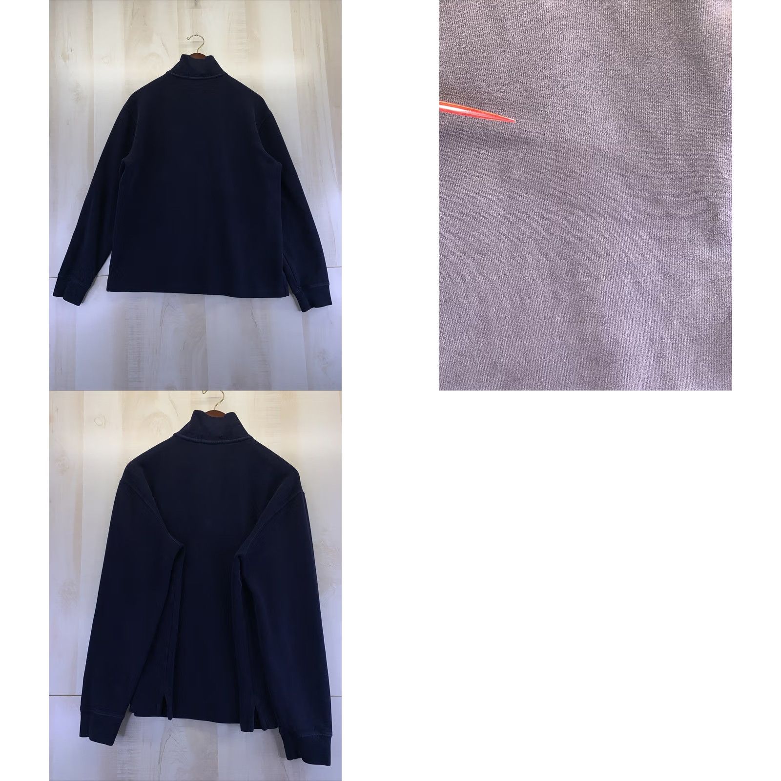 Polo Ralph Lauren Polo Ralph Lauren Mens Cotton Blue 1/4 Zip Knit Pullover Sweater M-6625 Size US M / EU 48-50 / 2 - 8 Thumbnail