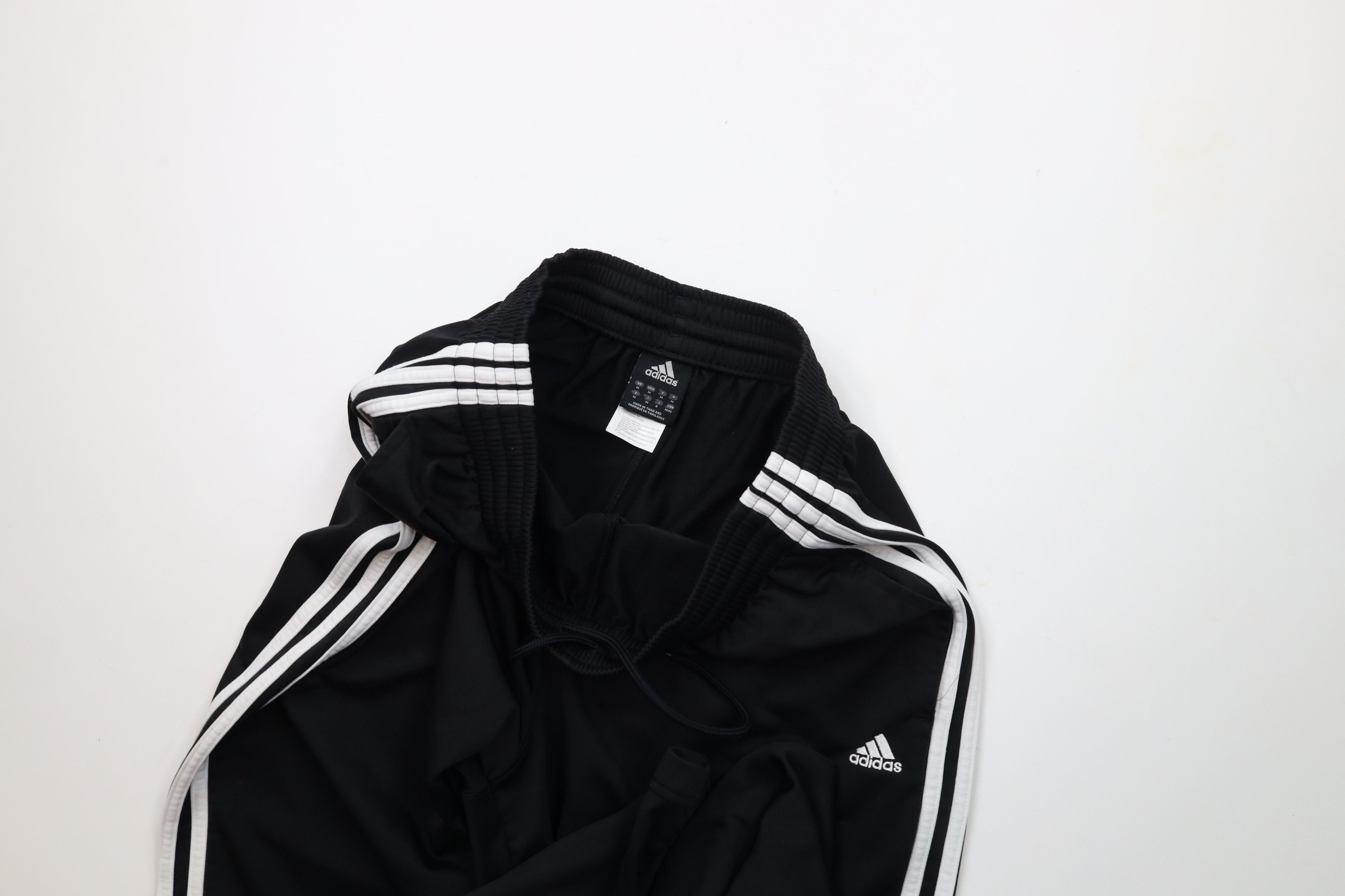 Adidas Vintage Y2K Adidas Striped Wide Leg Sweatpants Pants Black Size US 34 / EU 50 - 9 Thumbnail