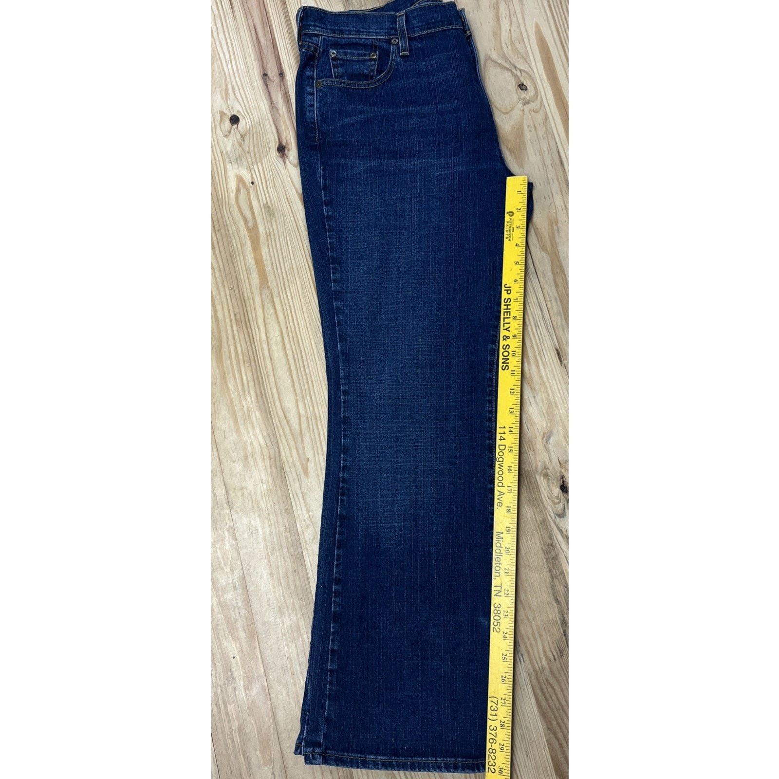 Levi's Y2K Levis 515 Jeans Sz 16 Boot Cut Blue Denim Cotton Women Size 38" / US 16 / IT 52 - 8 Thumbnail