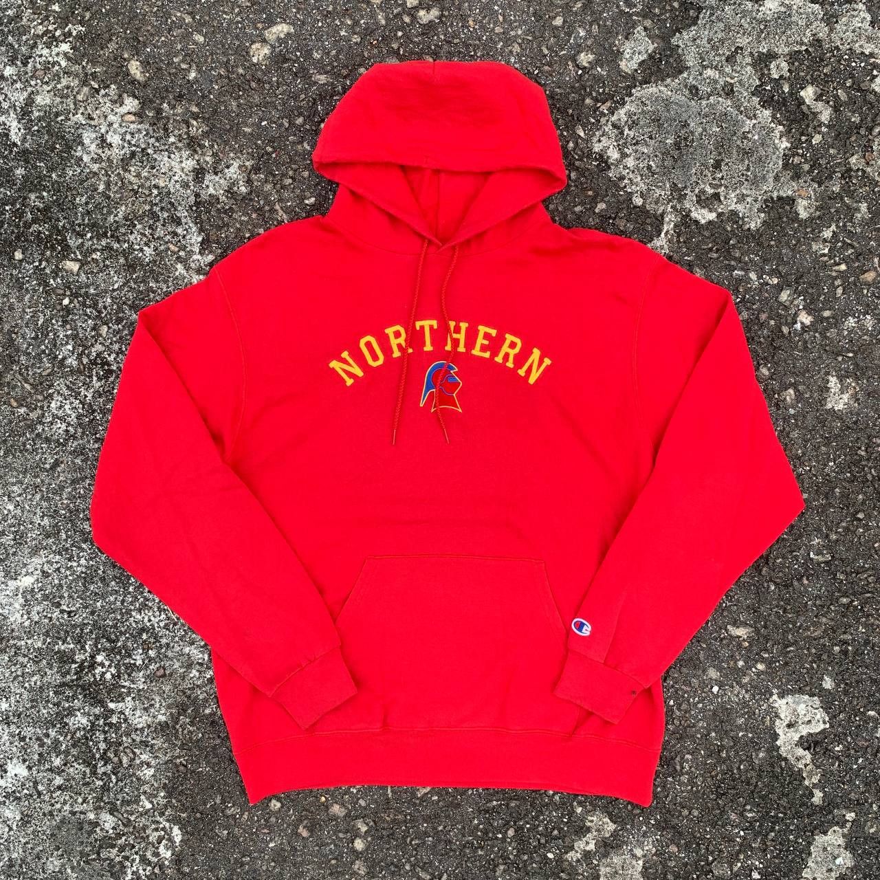 Champion Vintage Y2K CHAMPION NORTHERN Spellout Hoodie Size US L / EU 52-54 / 3 - 1 Thumbnail