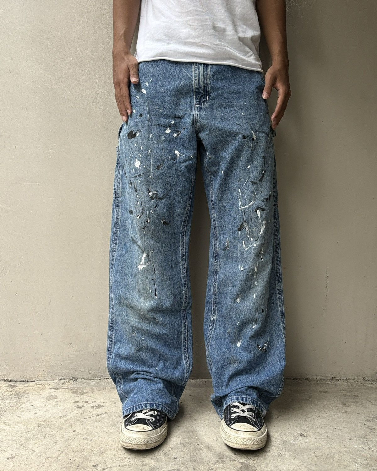 Carhartt Vintage Denim Blue Painters Carhartt Carpenter Pants Size US 32 / EU 48 - 3 Thumbnail