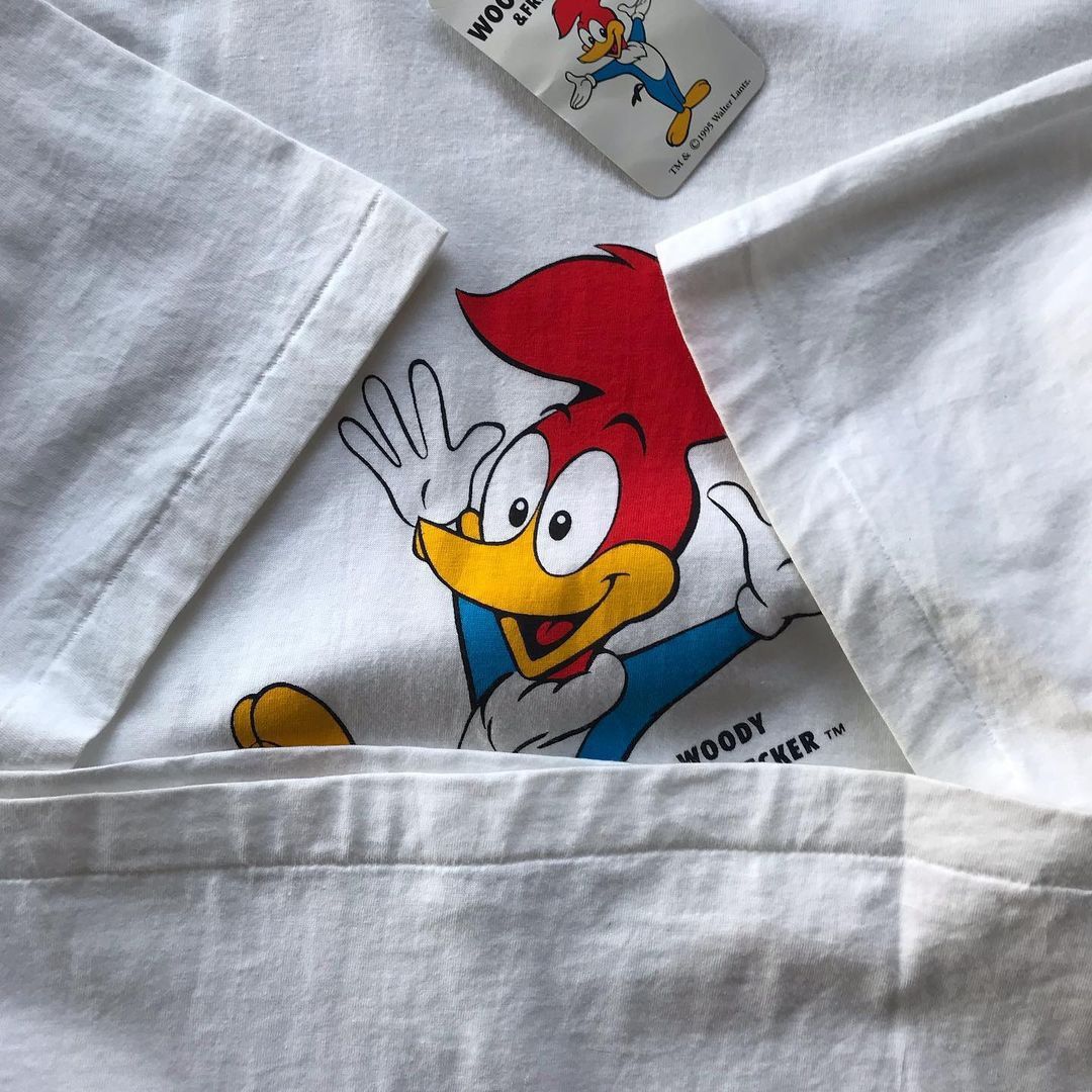 Band Tees × Cartoon Network woody woodpecker & friends 1995 deadstock Size US M / EU 48-50 / 2 - 5 Thumbnail