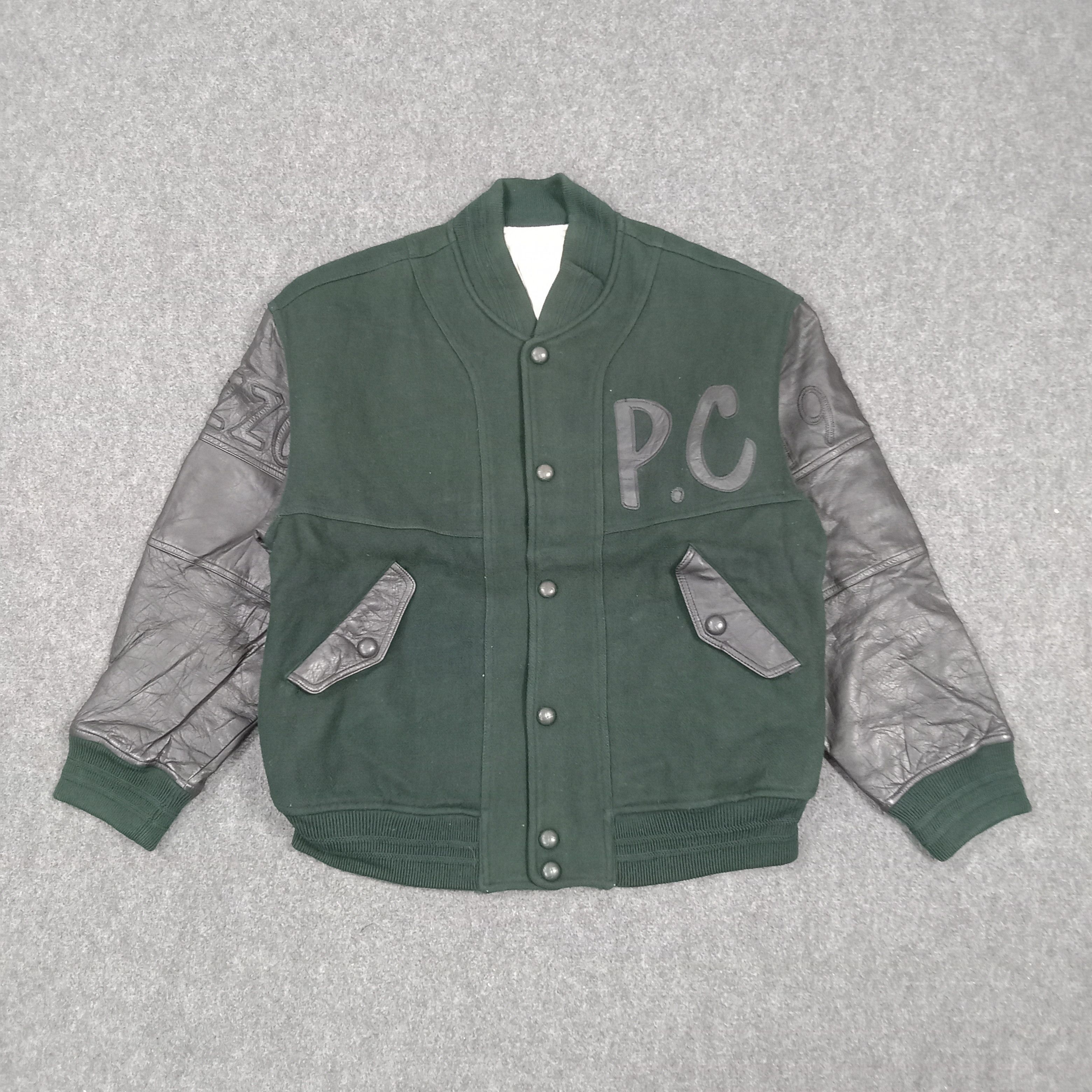Pazzo 80's Pazzo Club Varsity Wool Leather Bomber Jacket C287N16 Size US L / EU 52-54 / 3 - 4 Thumbnail