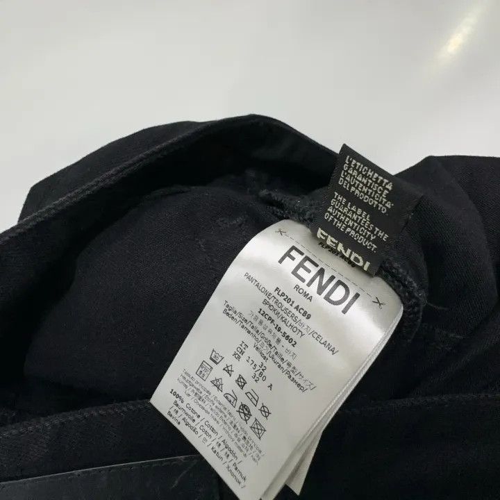 Fendi Fendi Classic Logo Print Denim Pants -2507 Size US 32 / EU 48 - 2 Thumbnail