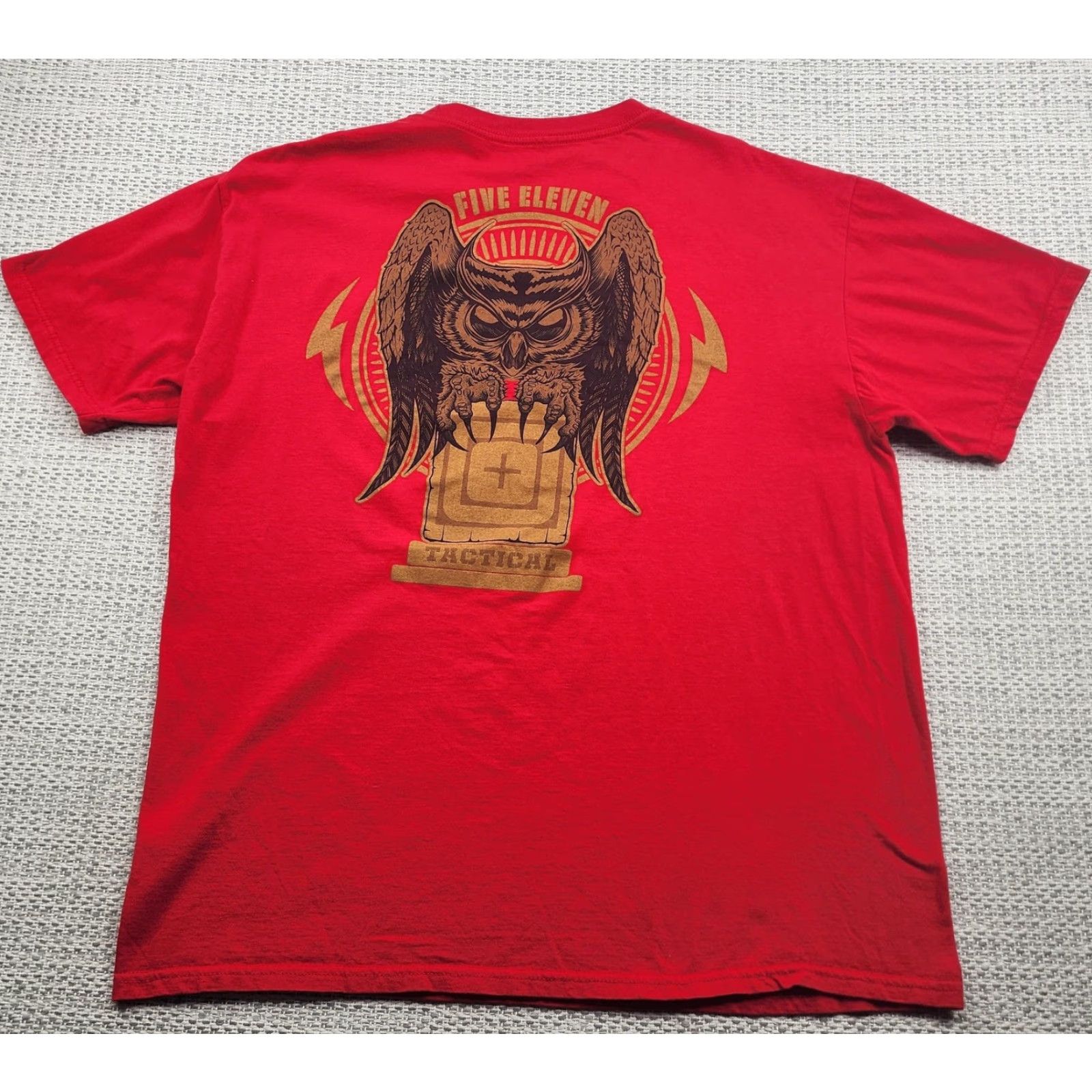 Vintage 5.11 Tactical Shirt Mens XL Red Owl Graphic Short Sleeve Crewneck T-Shirt Tee Size US XL / EU 56 / 4 - 2 Thumbnail