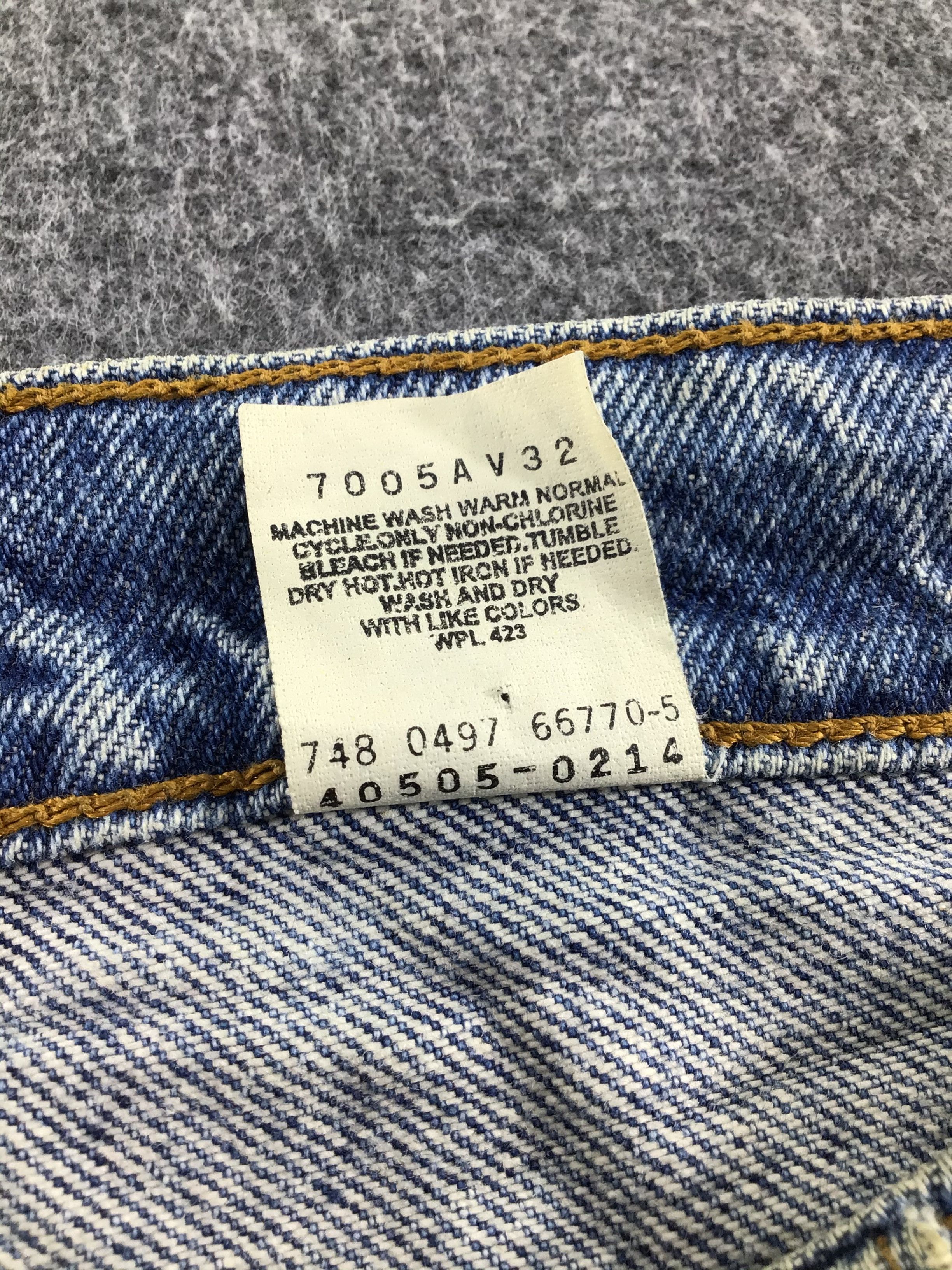 Levi's Vintage Levis 505 Orange Tab Jeans Rusty Wash - J317 Size US 34 / EU 50 - 9 Thumbnail