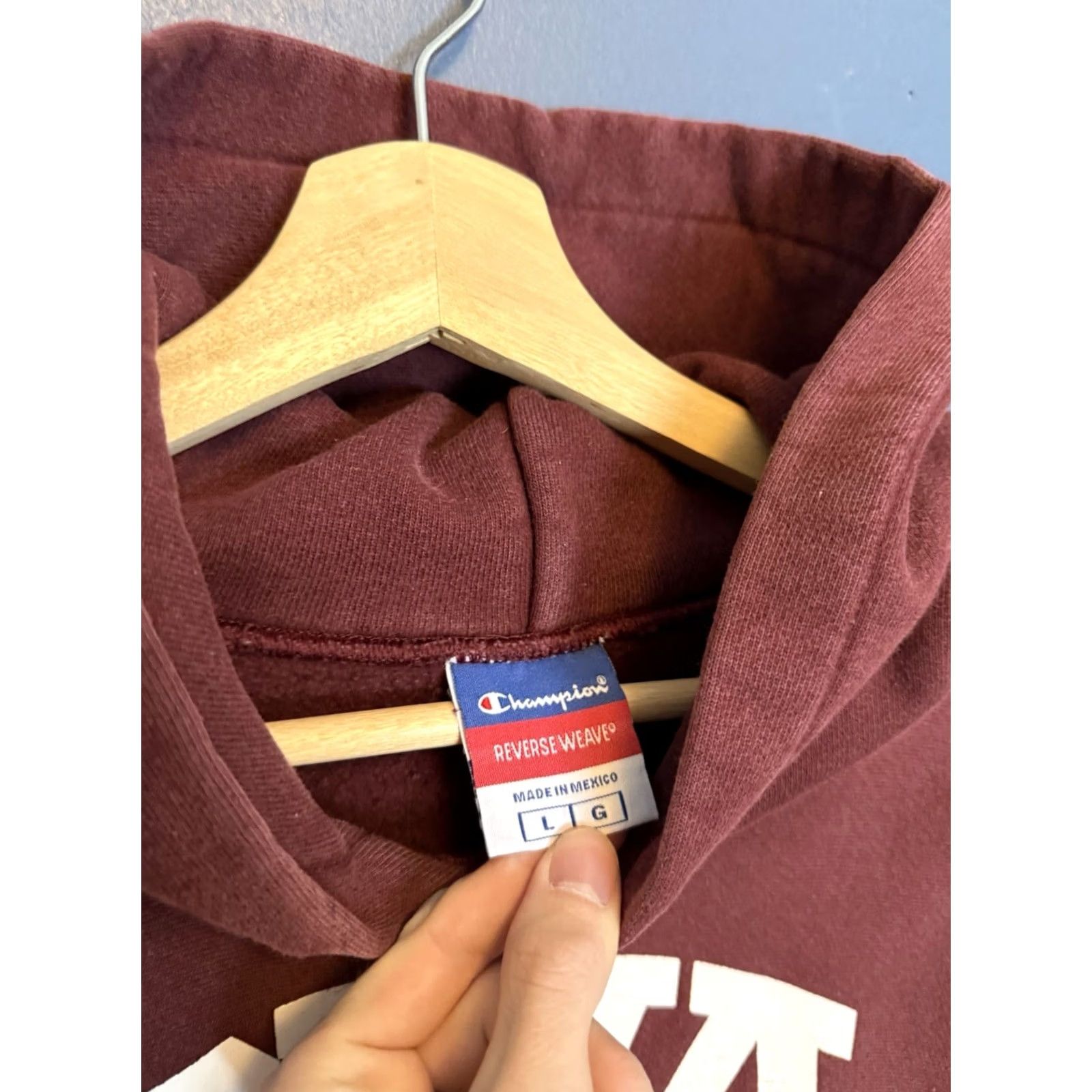 Champion Y2K Champion Iowa State University Maroon Cotton Hoodie Size Large Size US L / EU 52-54 / 3 - 2 Thumbnail