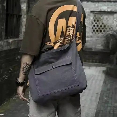 Japanese Brand Canvas Men Messenger Bag Size ONE SIZE - 1 Thumbnail