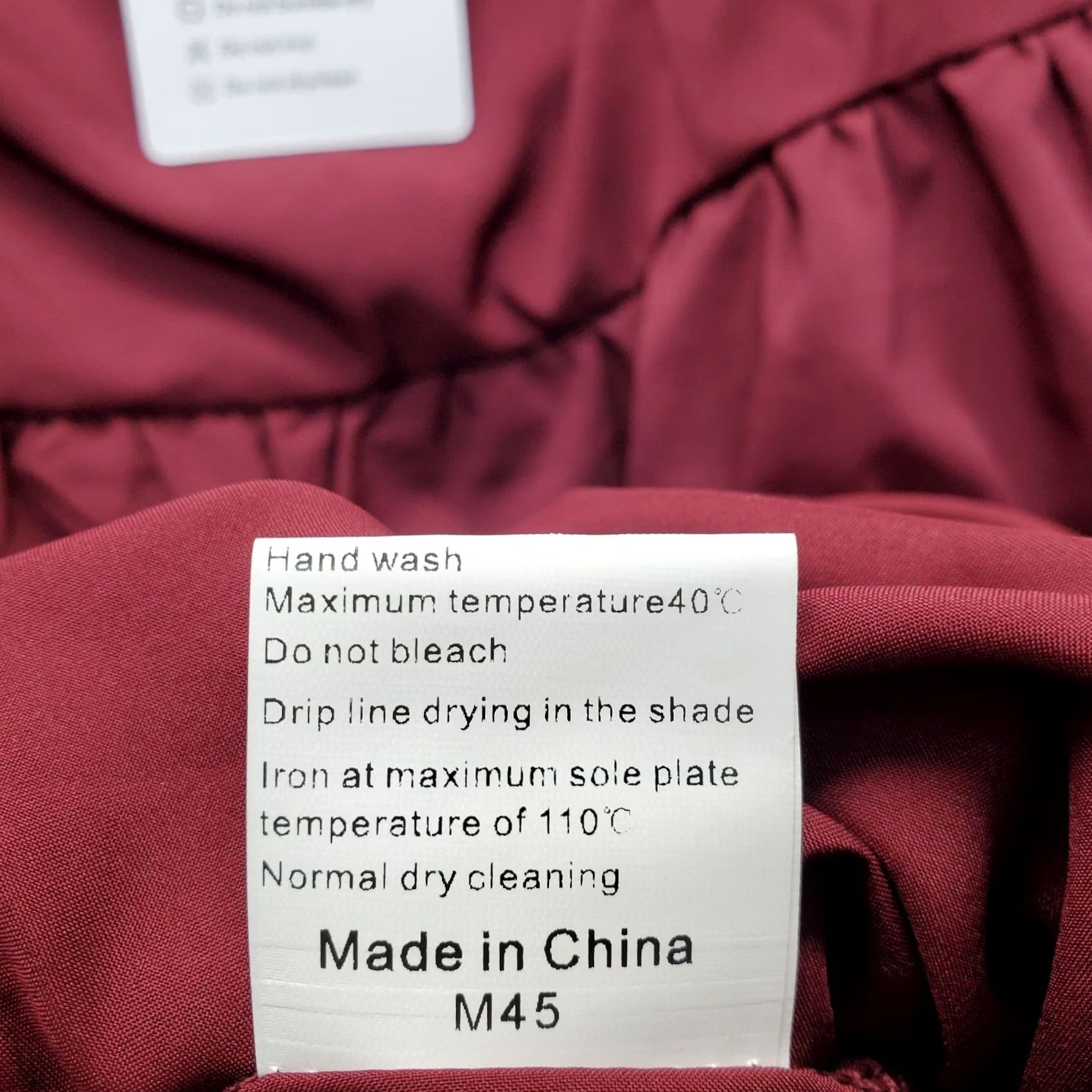 Vintage Exlura Dress Womens Medium Burgundy Balloon Sleeve Square Neck Smocked Back Zip - Womens Size M Burgundy Ballon Sleeve Square Neck Casual Dress Size M / US 6-8 / IT 42-44 - 7 Thumbnail