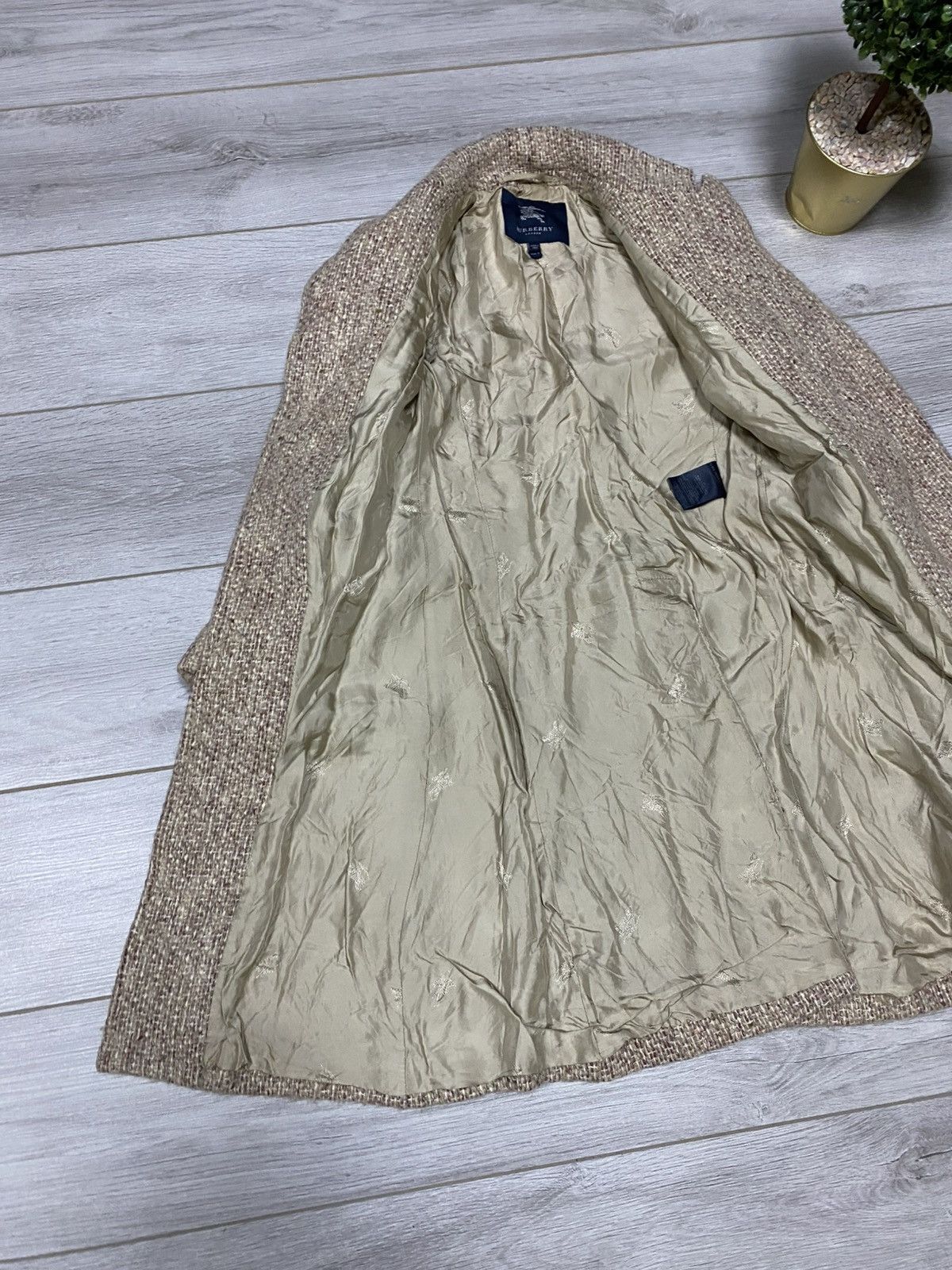 Burberry Burberry London made in Italy wool tweed coat jacket Size S / US 4 / IT 40 - 9 Thumbnail