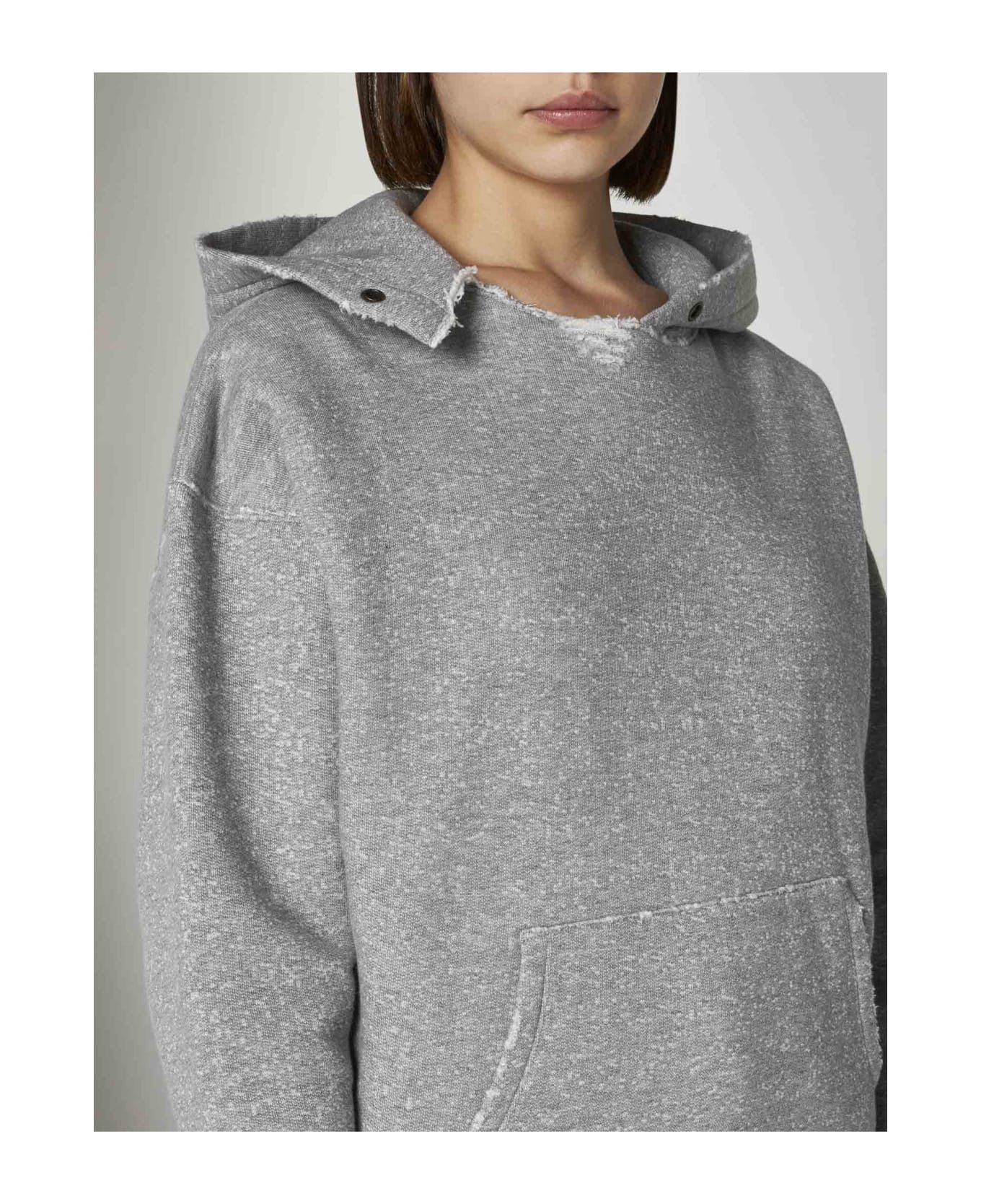 Saint Laurent Paris o1y0126 Hoodie in Gray Size S / US 4 / IT 40 - 4 Thumbnail