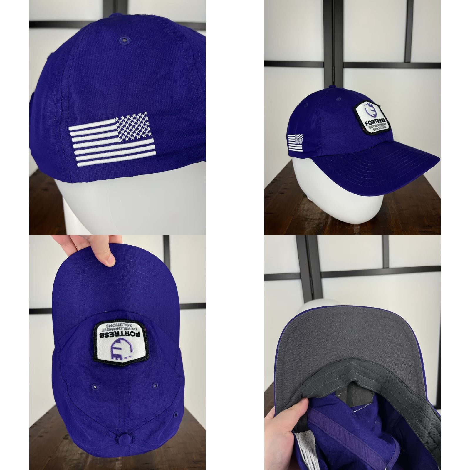 Vintage Richardson Hat Cap Strap Back Adult One Size Purple Baseball Cap Mens Fillet Logo Adjustable Lightweight Twill Polyester Cap Size ONE SIZE - 8 Thumbnail