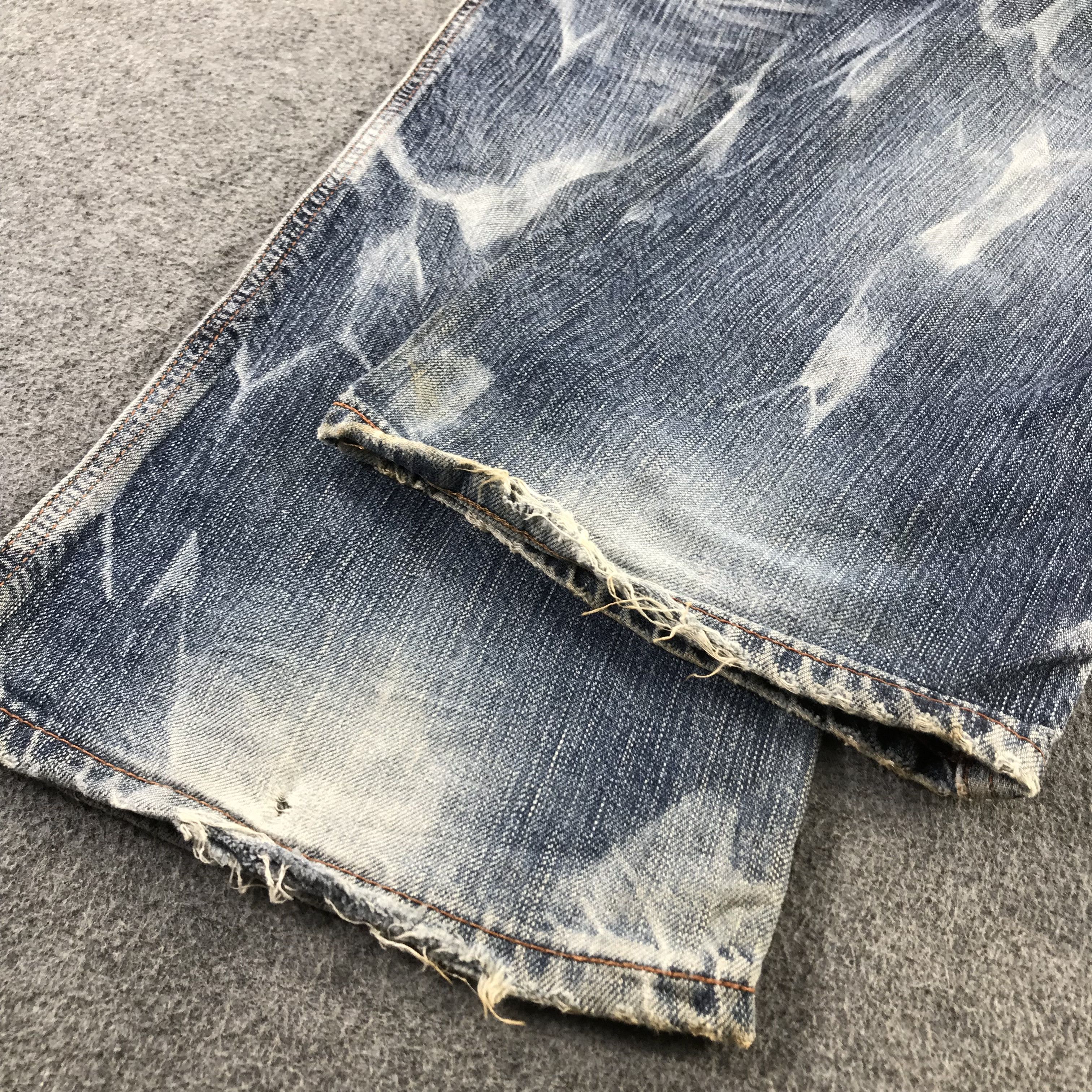 Edwin Edwin 503 Blue Trip Jeans Distress Faded Blue Denim KJ3429 Size US 32 / EU 48 - 6 Thumbnail