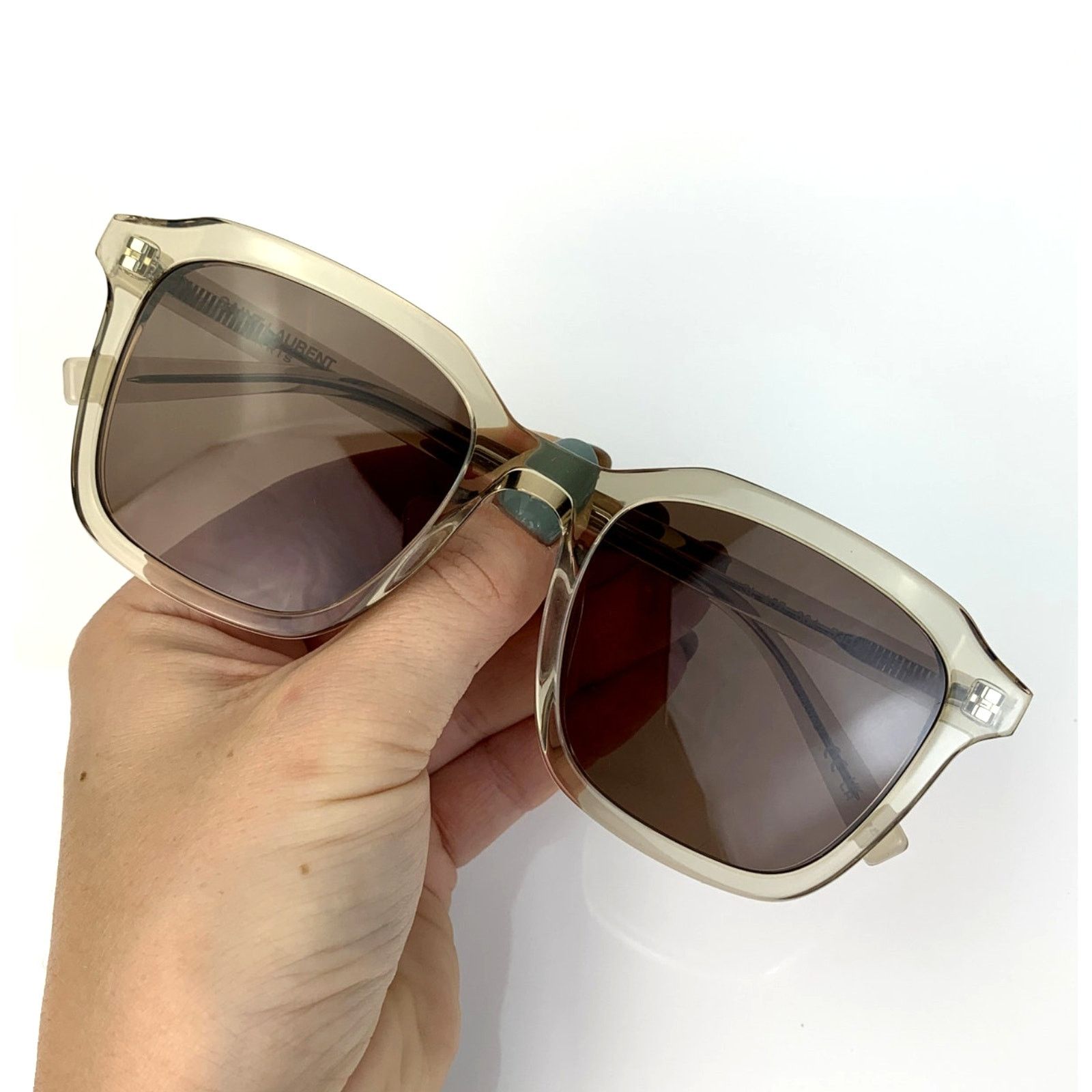 Yves Saint Laurent NEW YSL Sunglasses SL457 004 Yellow Brown Unisex Authentic Size ONE SIZE - 8 Thumbnail