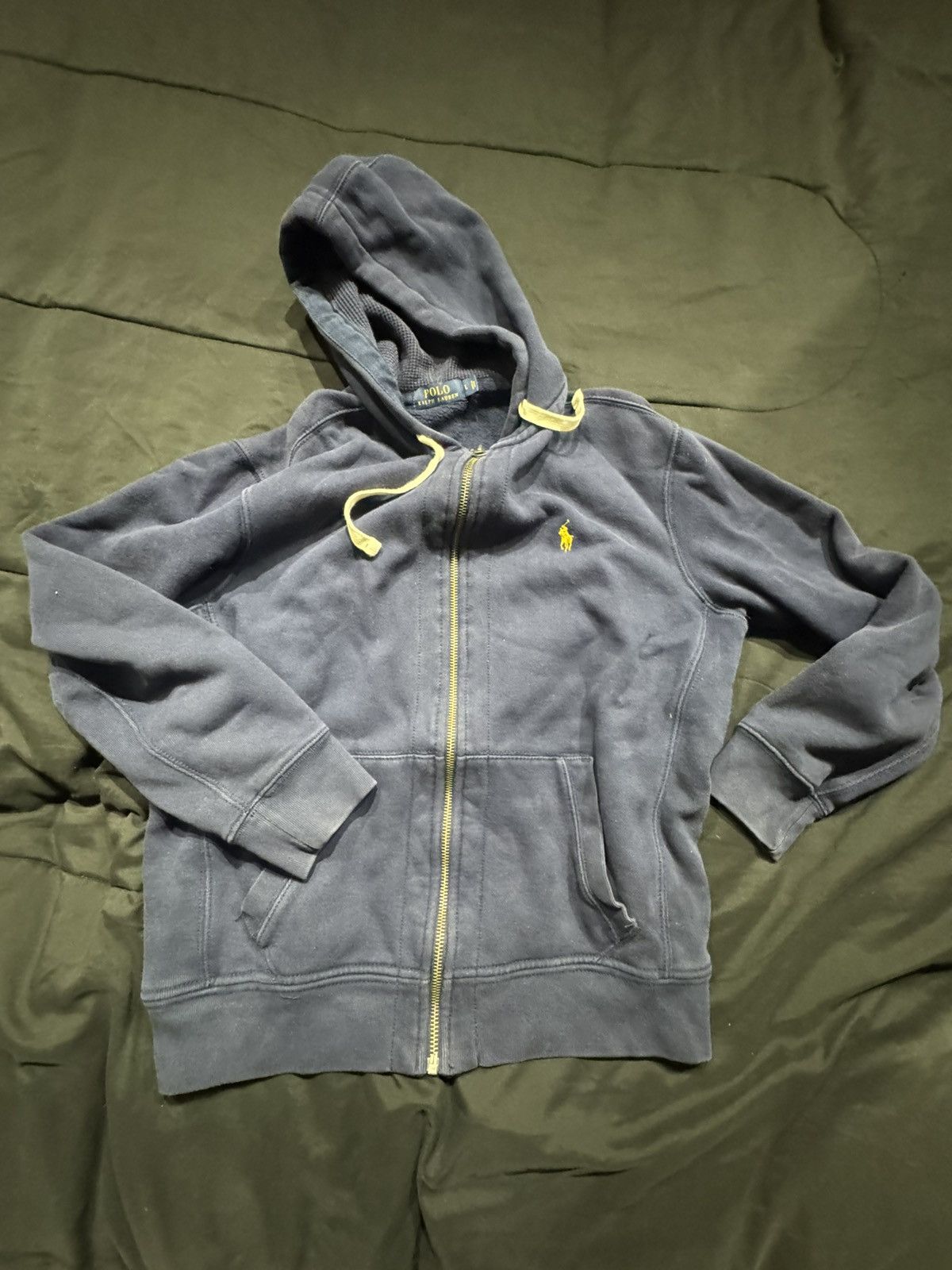 Polo Ralph Lauren Navy Blue Polo Hoodie (Michigan) Size US L / EU 52-54 / 3 - 2 Thumbnail