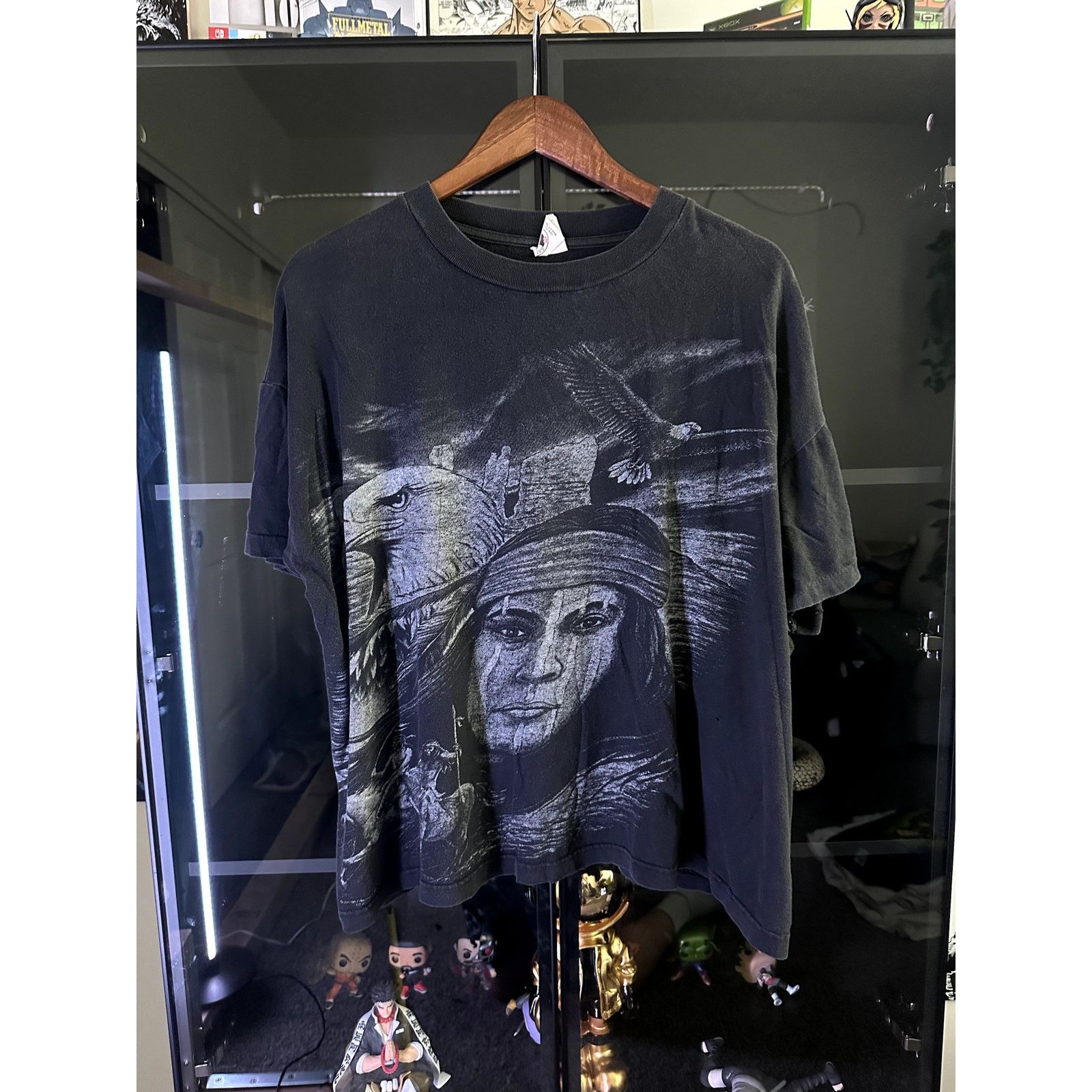 Vintage Vintage Indian Chief Eagle Shirt Large All Over Print XL Size US XL / EU 56 / 4 - 1 Thumbnail