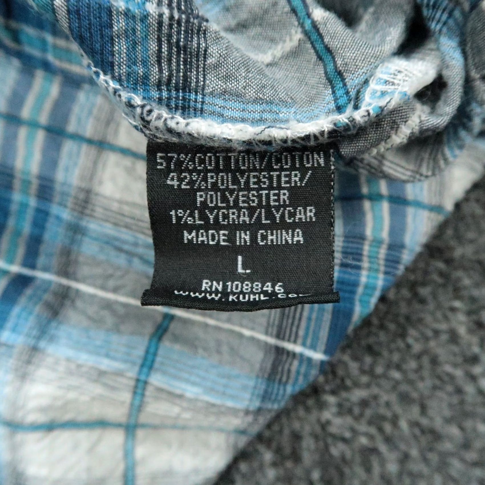 Vintage Kuhl Shirt Mens Large Blue Plaid Short Sleeve Button Outdoor Stretch Seersucker Size US L / EU 52-54 / 3 - 5 Thumbnail