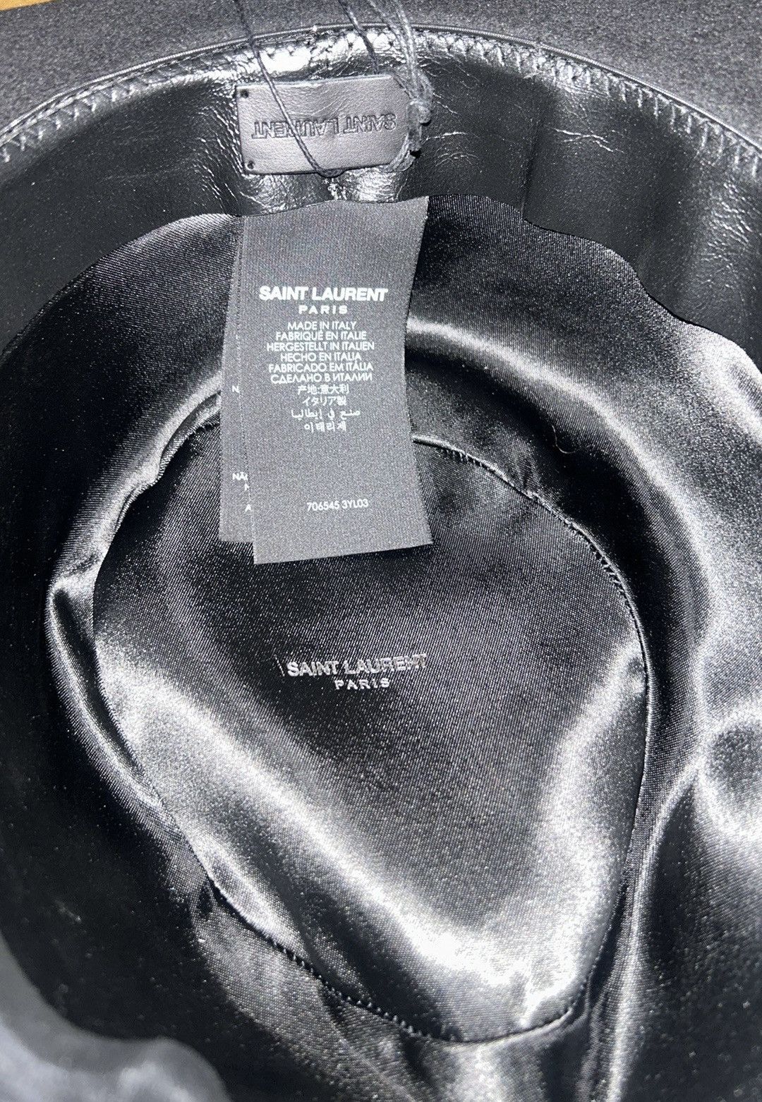 Saint Laurent Paris Saint Laurent Fedora Hat in Rabbit Felt size 58 Size ONE SIZE - 3 Thumbnail