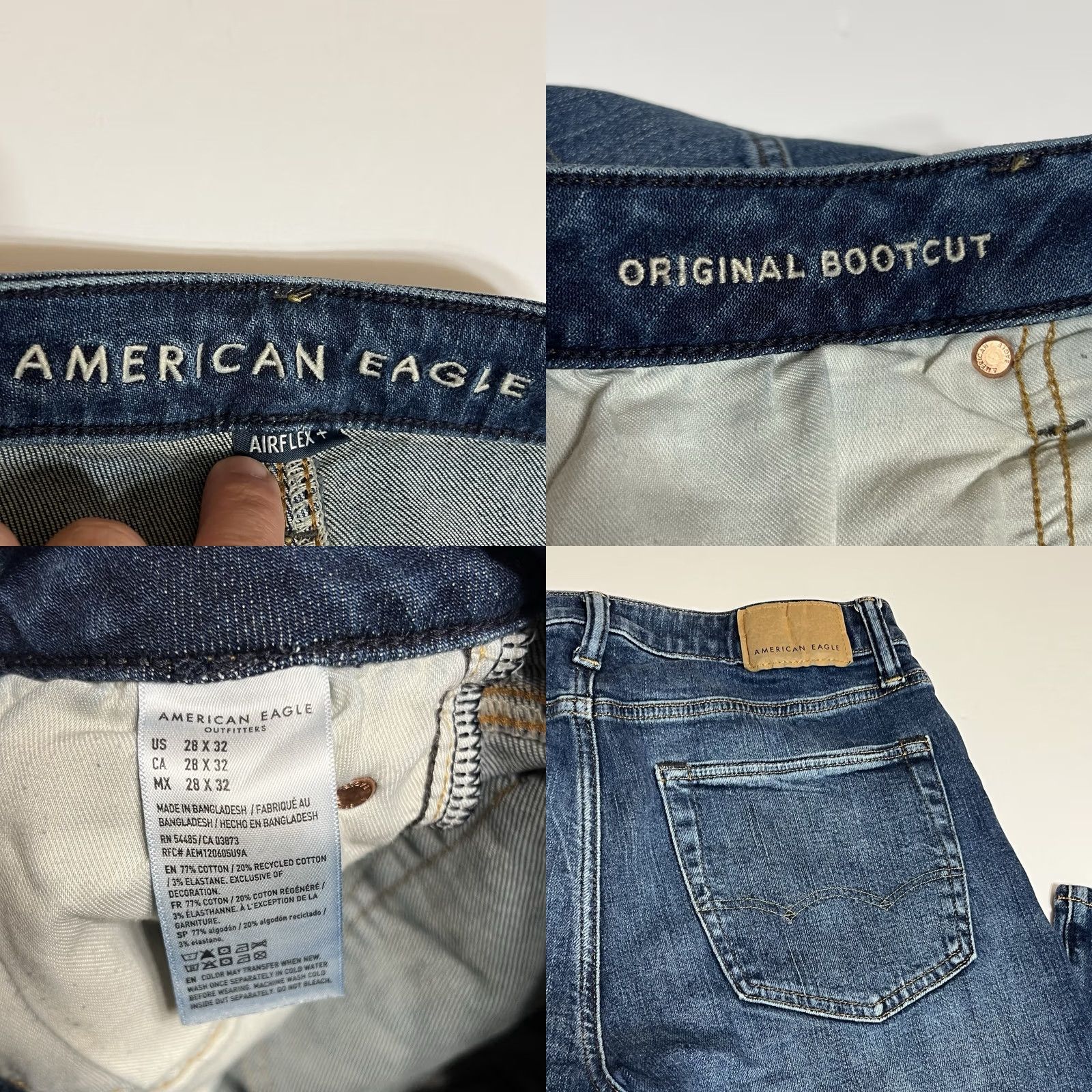 American Eagle Outfitters VINTAGE American Eagle Outfitters Jeans Mens 28x32 Blue Bootcut 5-Pocket Denim Cowboy Rodeo USA Regular Mens Size US 28 / EU 44 - 8 Thumbnail