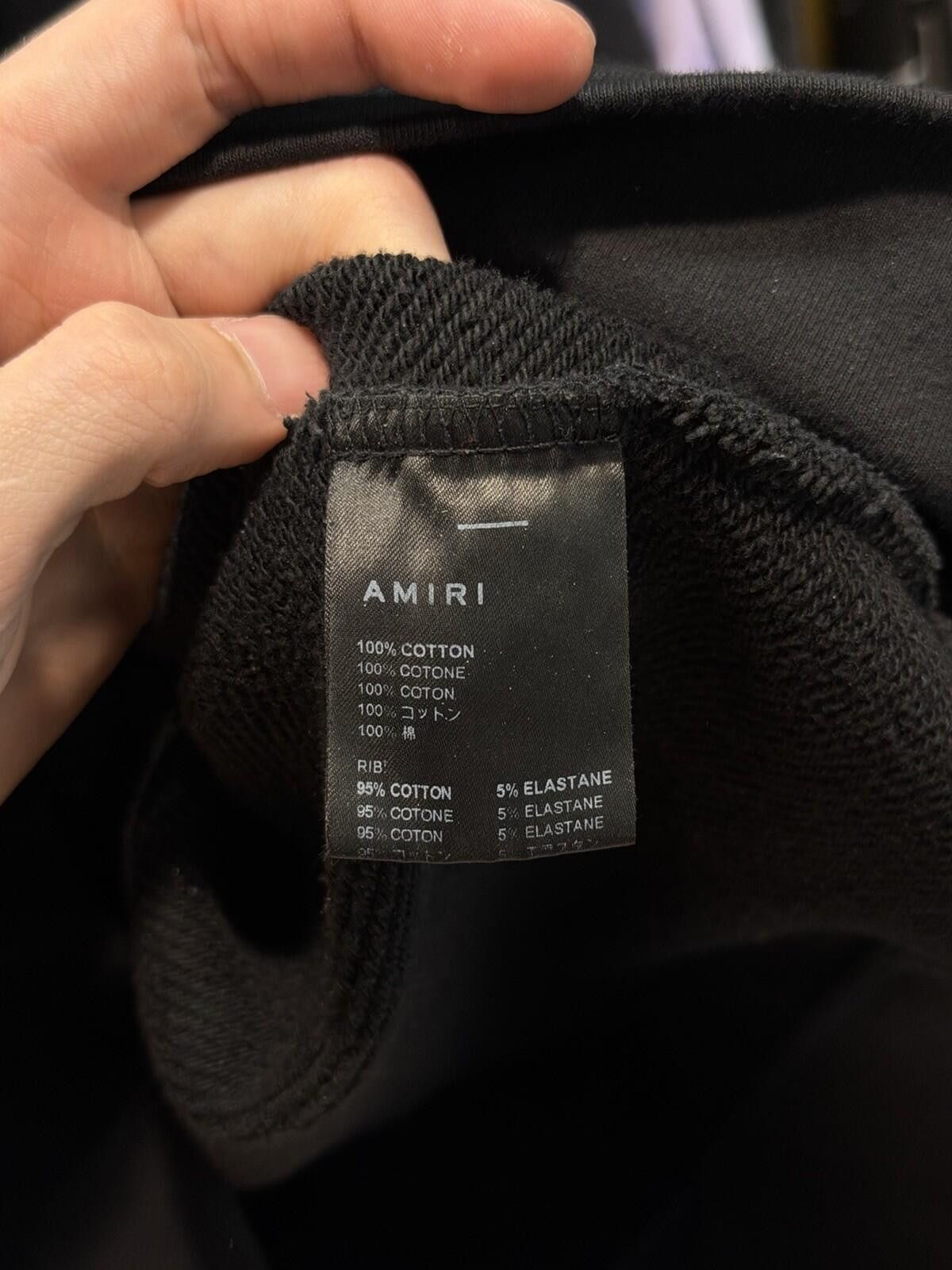 Amiri Amiri Men's Black Blue Logo Pullover Hoodie Sweater Medium Size US M / EU 48-50 / 2 - 12 Thumbnail