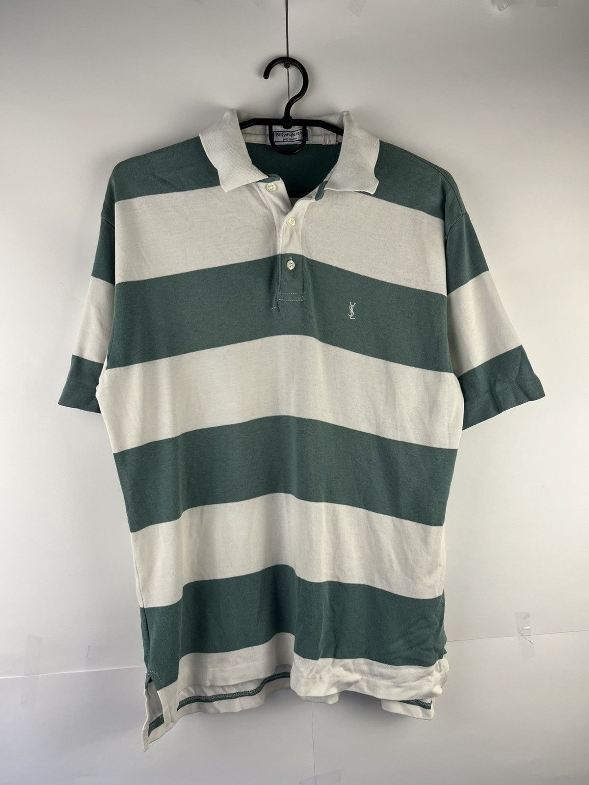 Yves Saint Laurent YSL Vintage Striped Polo Shirt