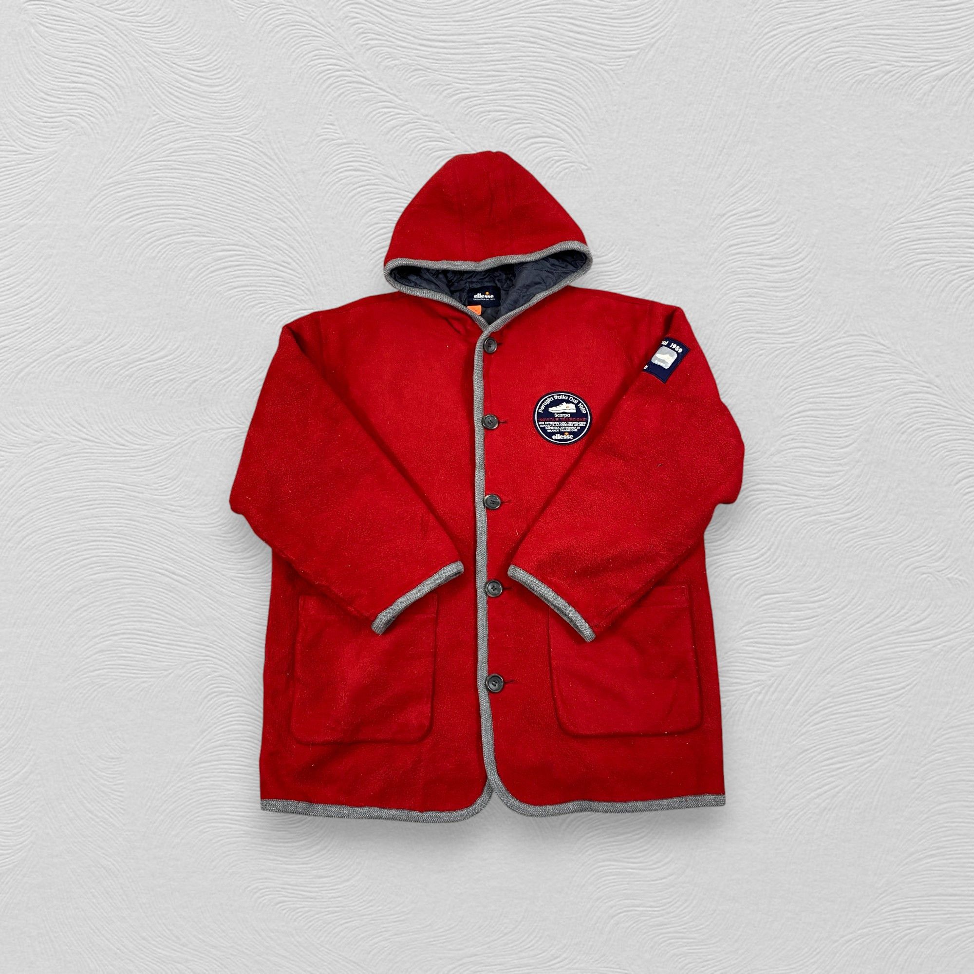 Japanese Brand Vintage Elesse Perugia Hooded Fleece Large Jacket- J479 Size US L / EU 52-54 / 3 - 4 Thumbnail