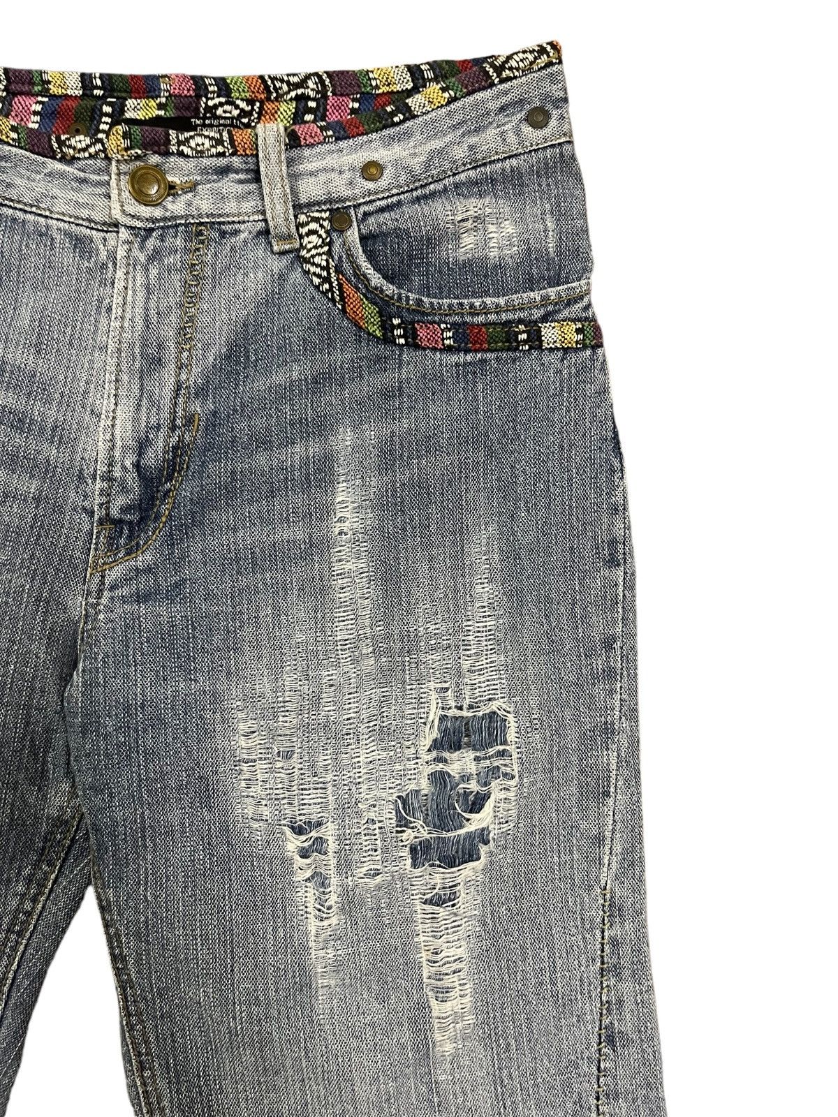 Other Crazy Y2K Japanese Brand Ripped Distressed Short Jeans Size US 32 / EU 48 - 5 Thumbnail