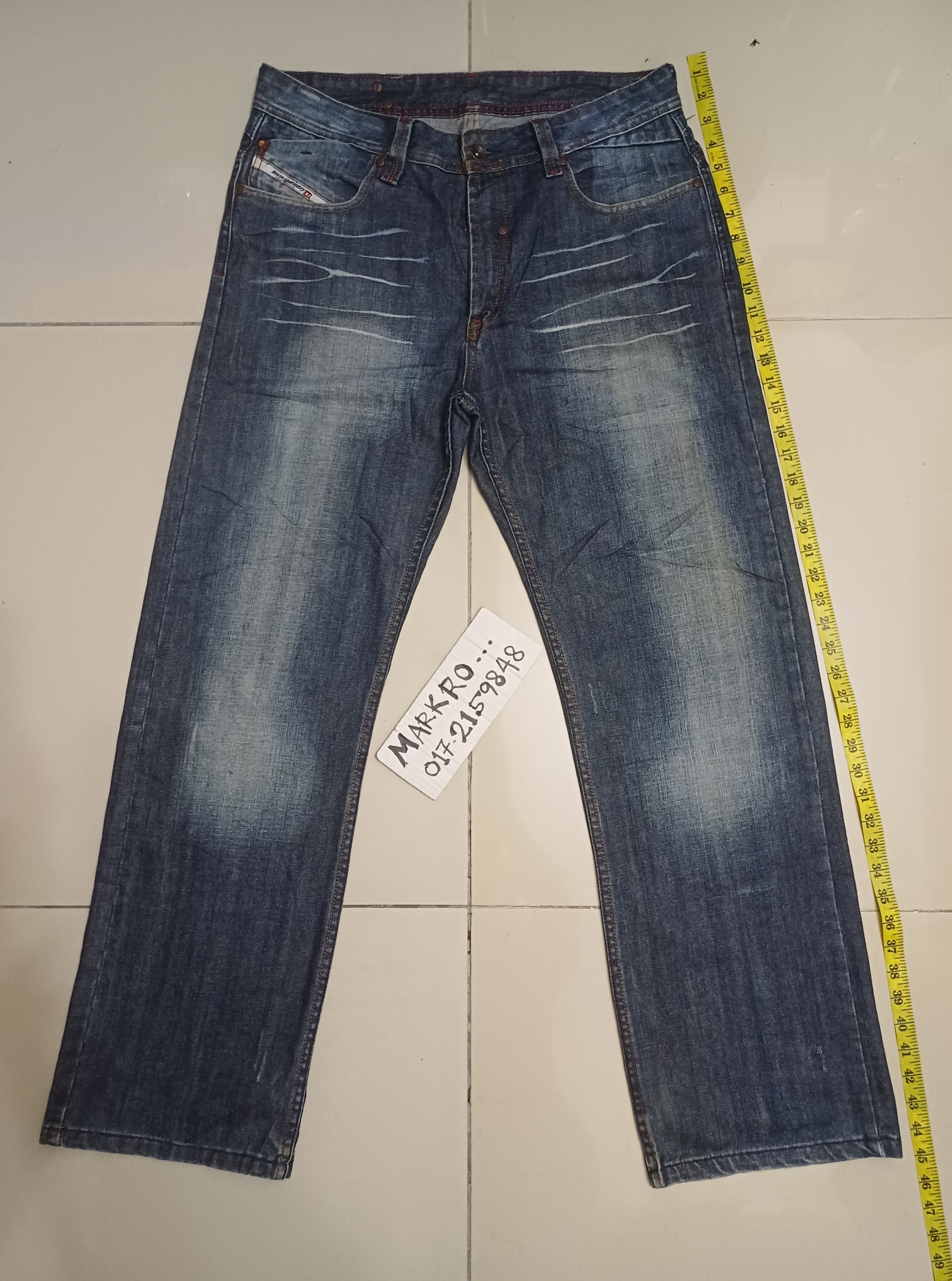 Diesel Superb loose DIESEL Jeans.. dragon on back poket Size US 34 / EU 50 - 3 Thumbnail