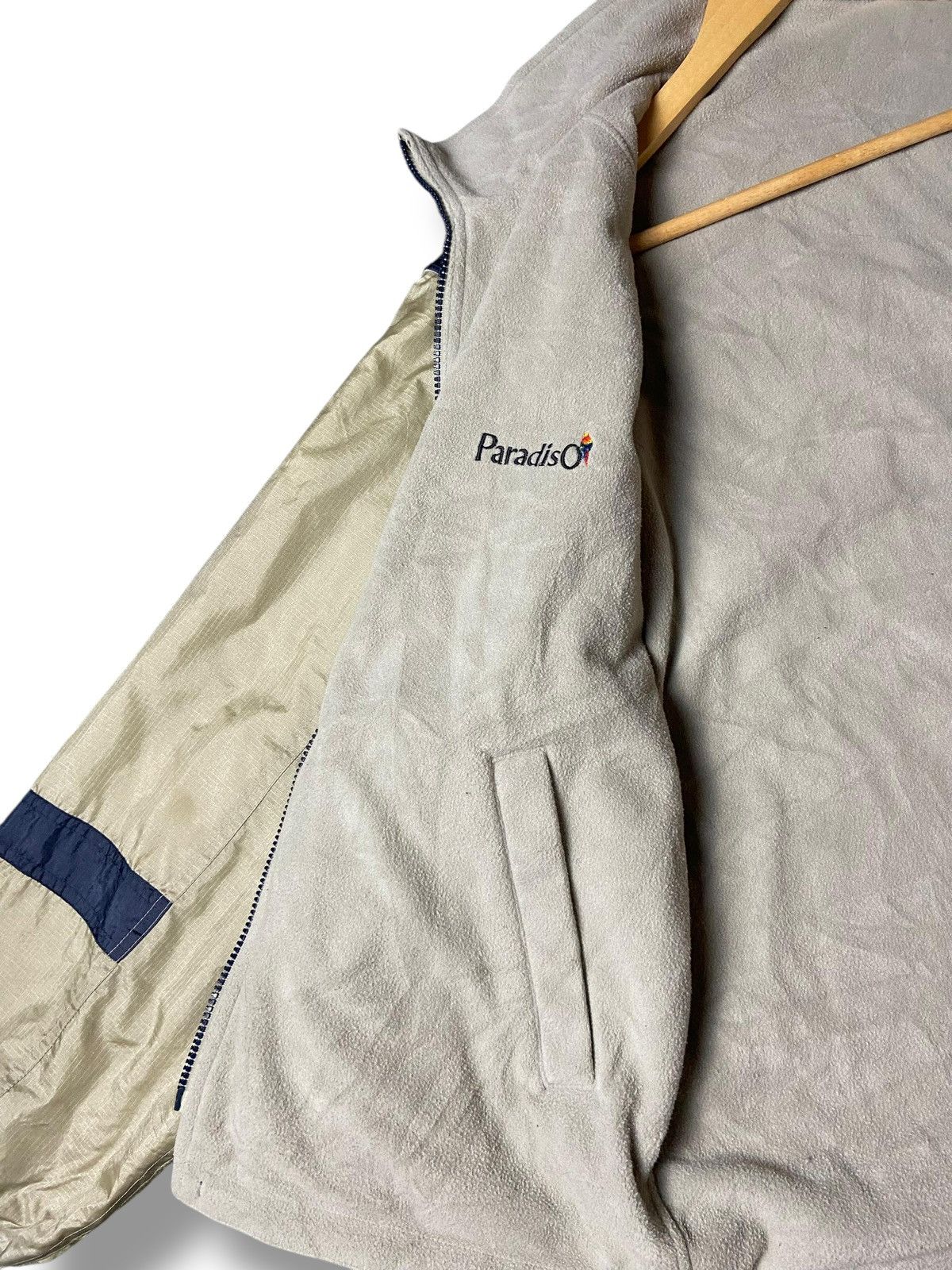 Japanese Brand × Other × Vintage 90’s PARADISO Two-Way Nylon & Fleece Jacket (131) Size US S / EU 44-46 / 1 - 3 Thumbnail