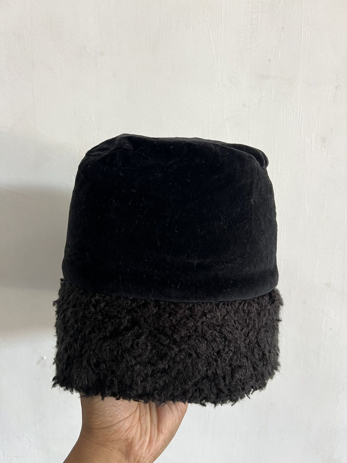 Japanese Brand Mohair Faux Fur Bucket Hat Size ONE SIZE - 4 Thumbnail