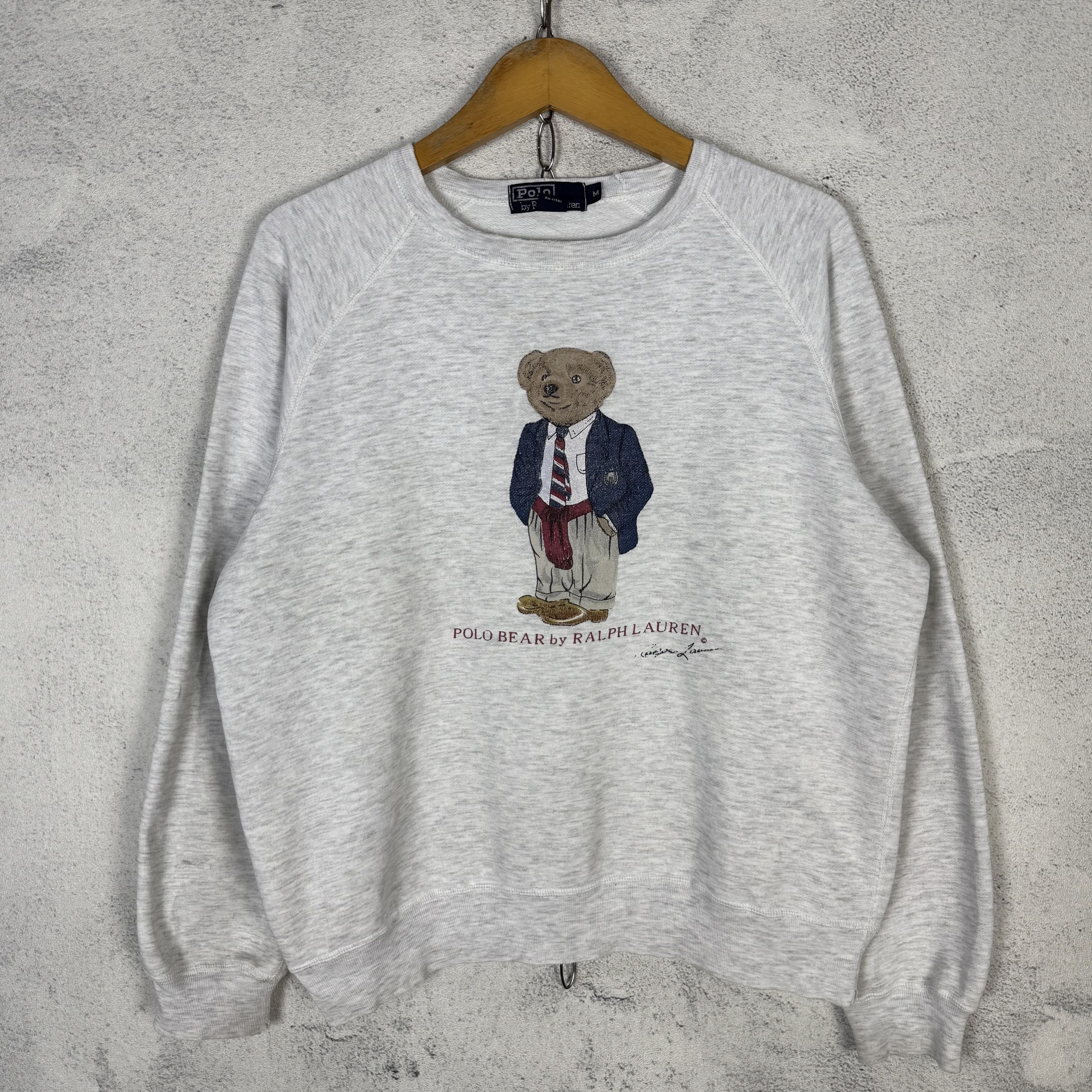 Polo Ralph Lauren Polo Ralph Lauren Polo Bear Distressed Sweatshirt Crewneck Size US M / EU 48-50 / 2 - 1 Thumbnail