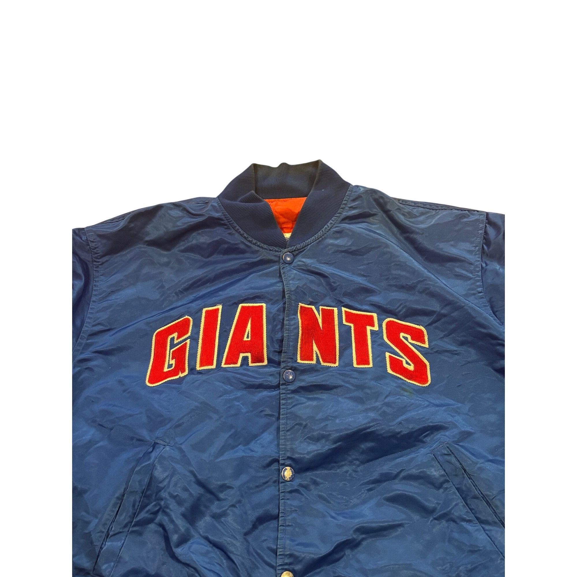 Starter Vintage 80s Starter New York Giants NFL Satin Bomber Jacket Size US XL / EU 56 / 4 - 5 Thumbnail