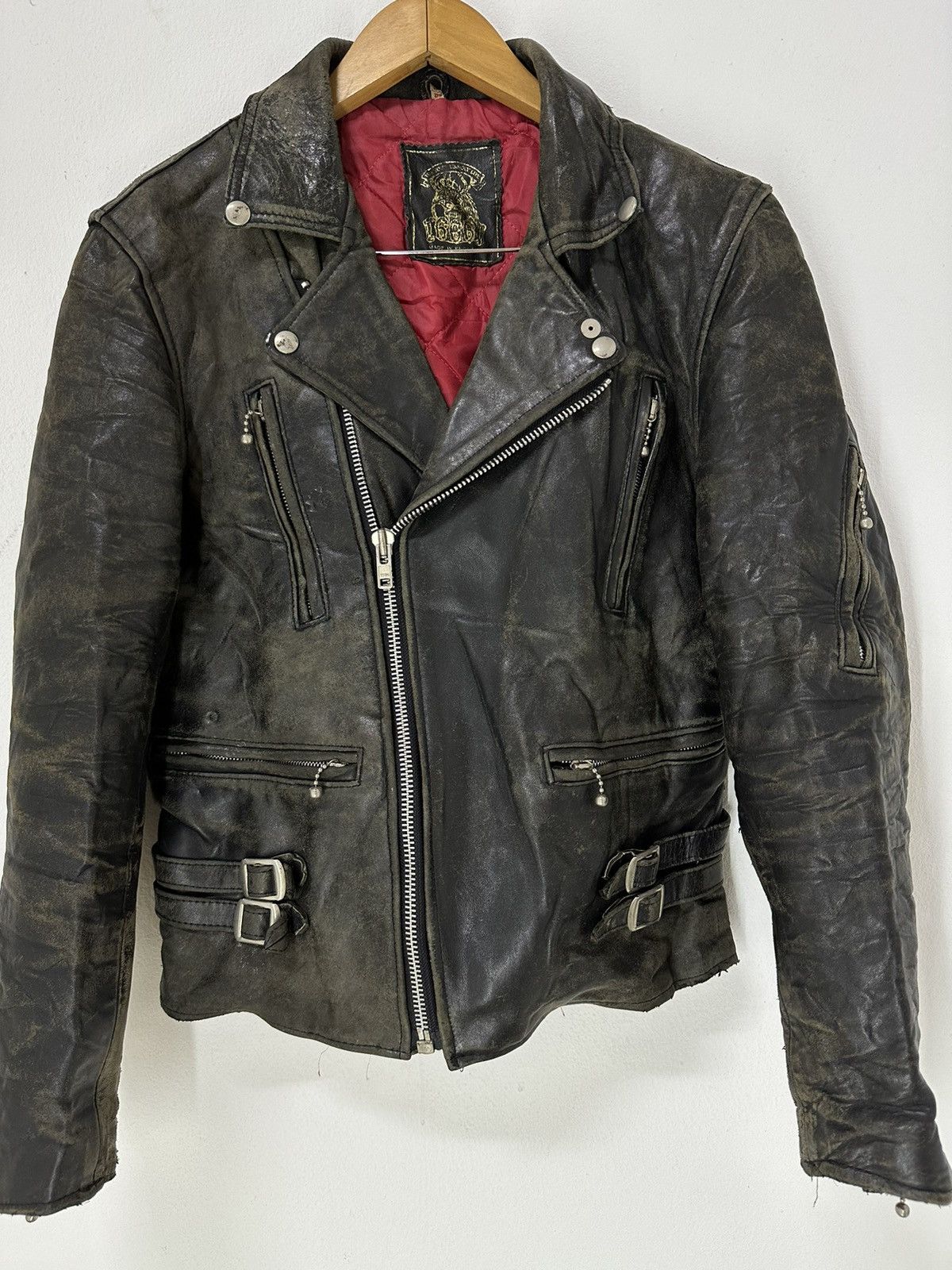 Seditionaries Seditionaries 666 Double Collar Leather Jacket Punk Jacket Size US S / EU 44-46 / 1 - 4 Thumbnail