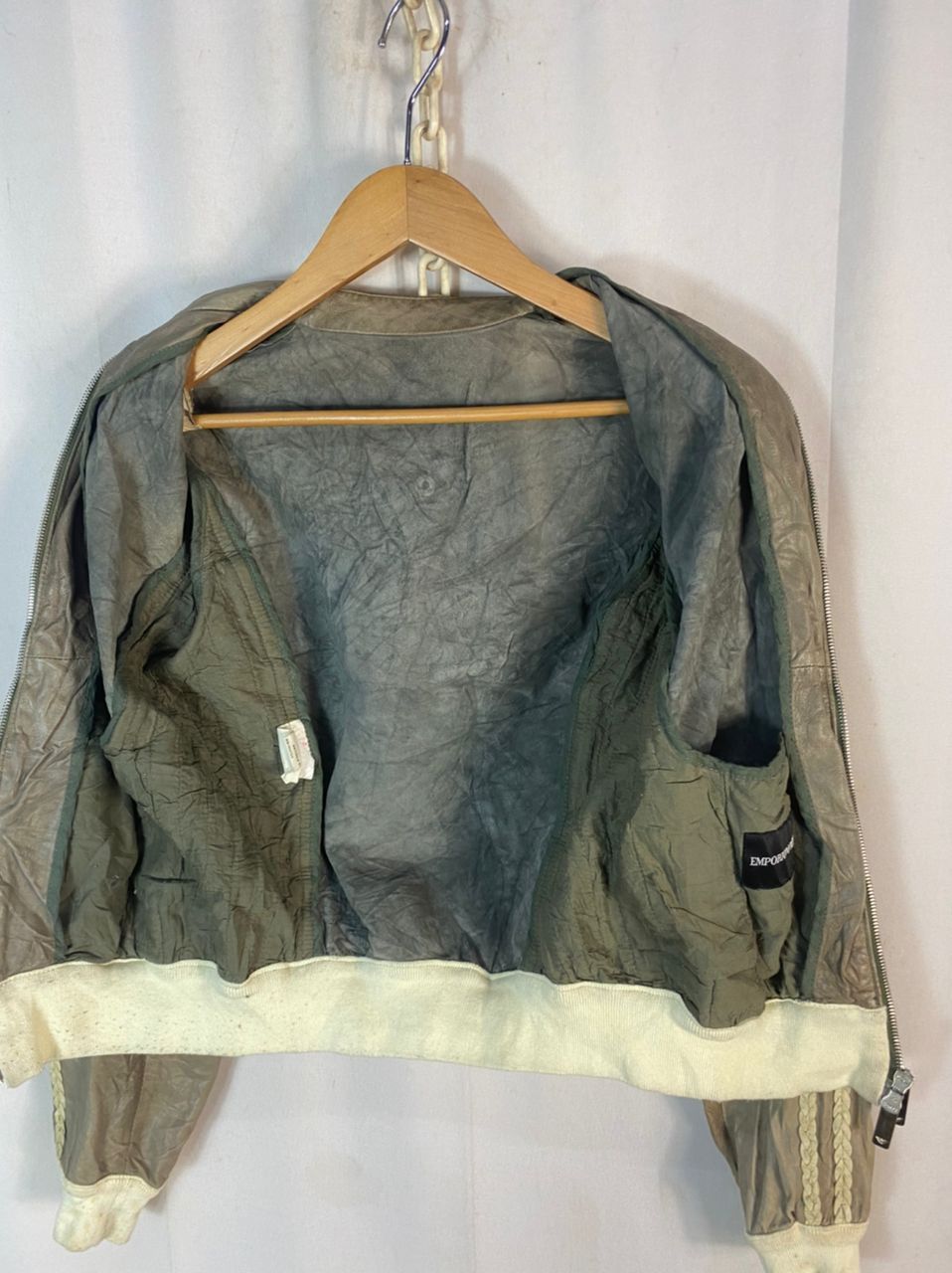 Emporio Armani Emporio armani leather zipper jacket Size S / US 4 / IT 40 - 9 Thumbnail